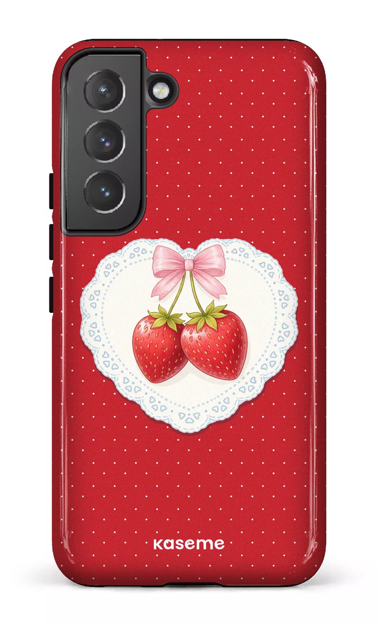 Galaxy S22 Tough Fresa Lace Red -
