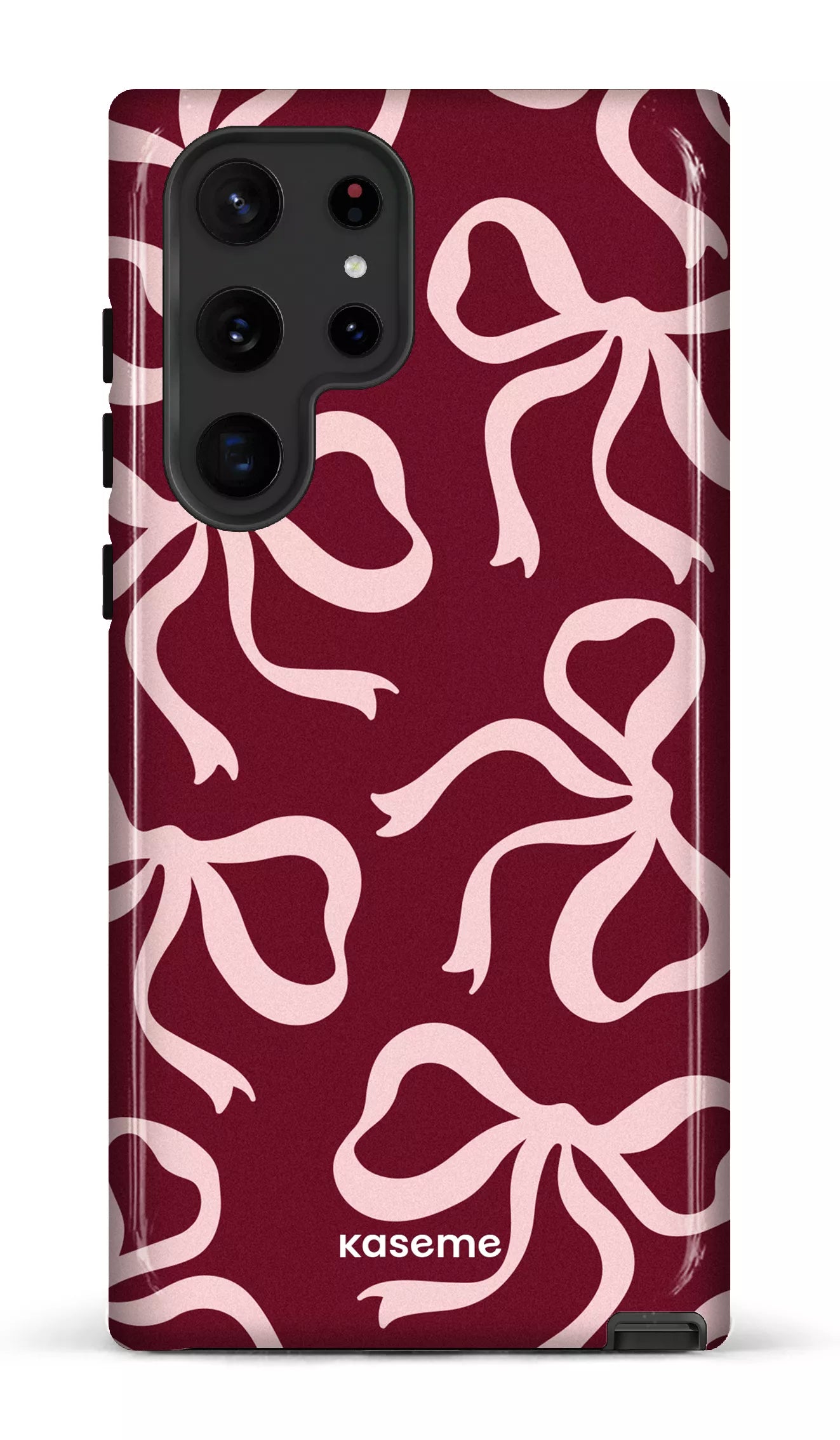 Galaxy S22 Ultra Tough Lace Burgundy & Pink -