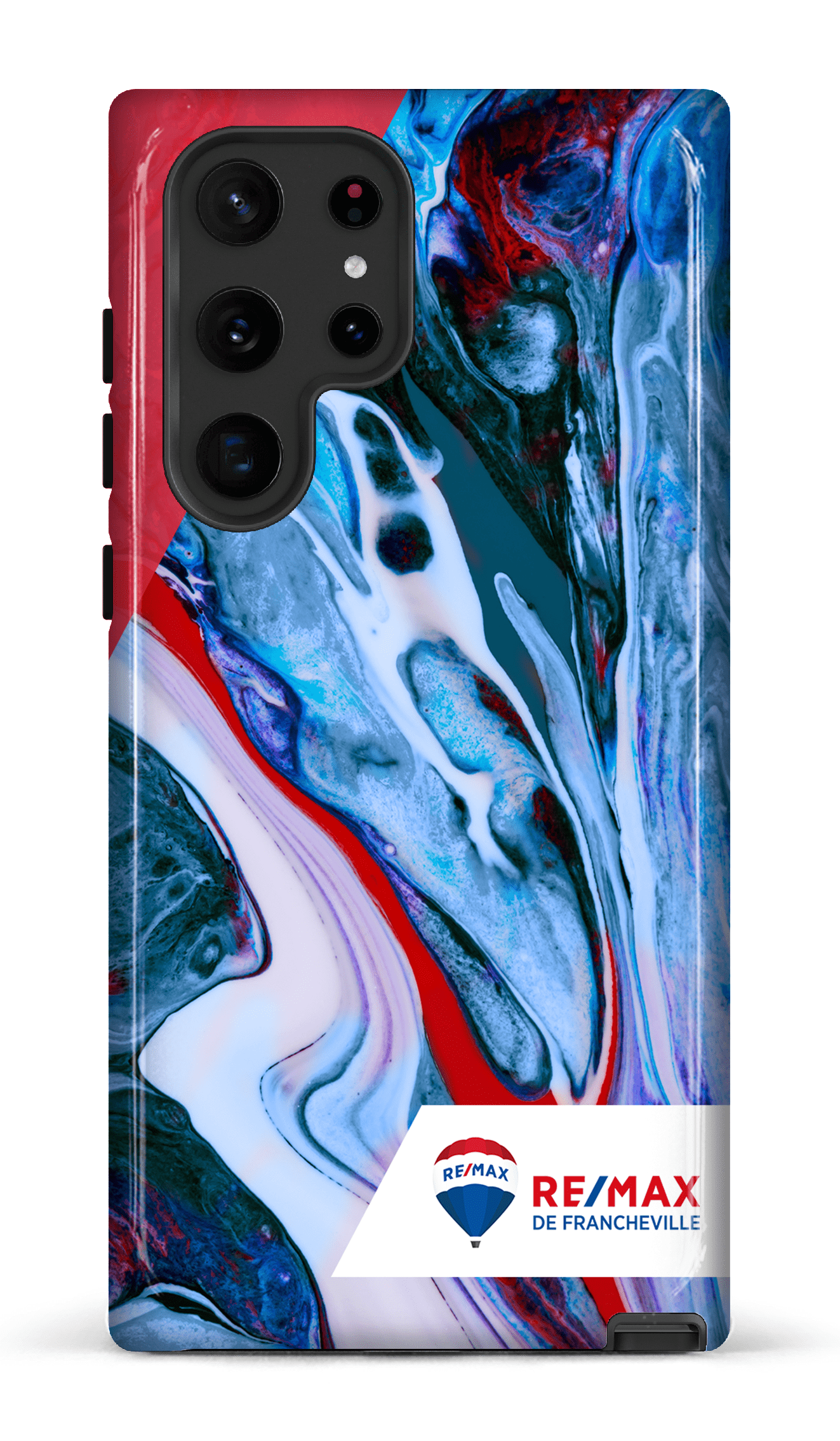 Galaxy S22 Ultra Tough Peinture marbrée claire de Francheville -