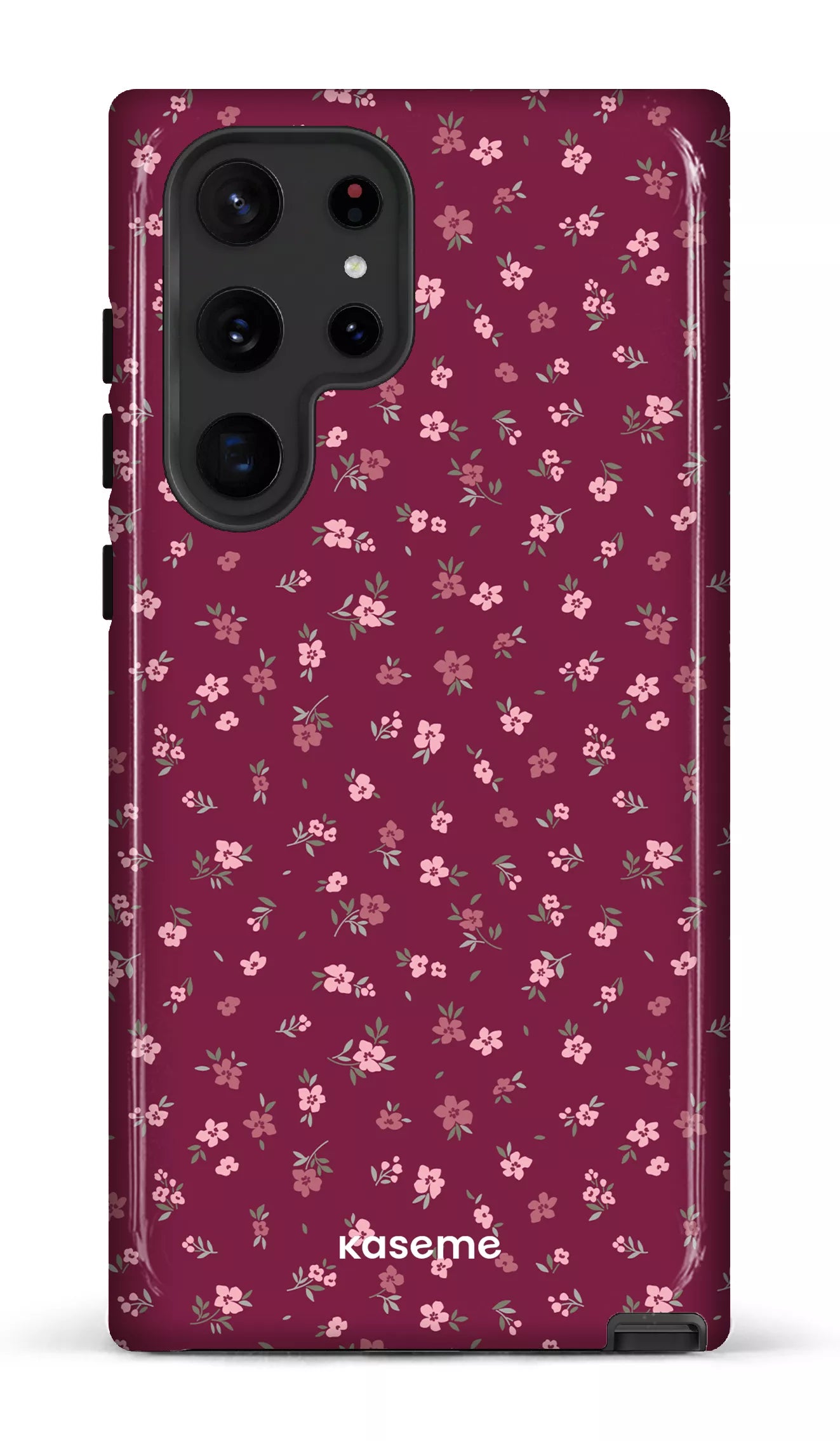 Galaxy S22 Ultra Tough Porcelain Blossom Burgundy -