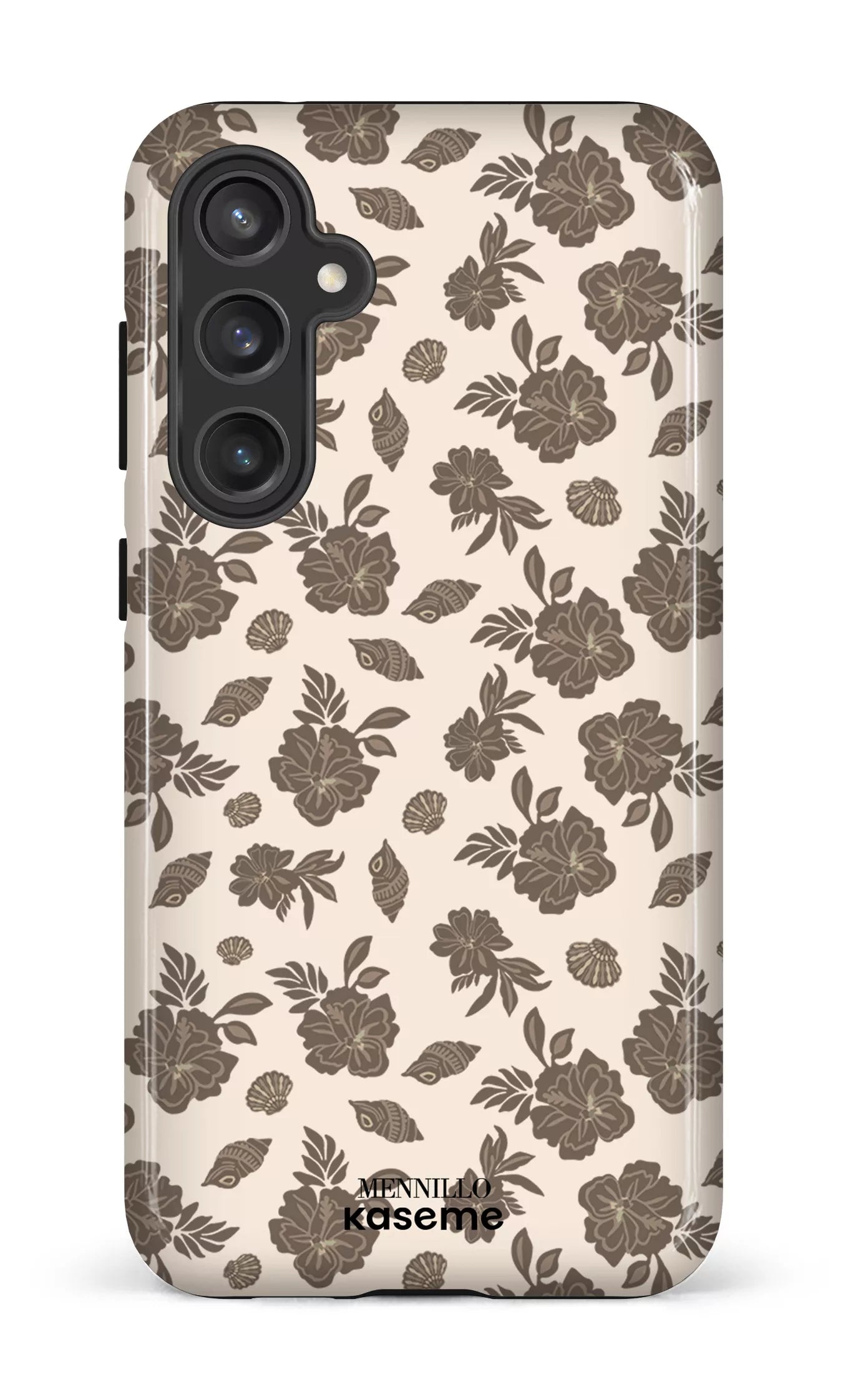 Galaxy S23 FE Tough Floral Brown by Mennillo -