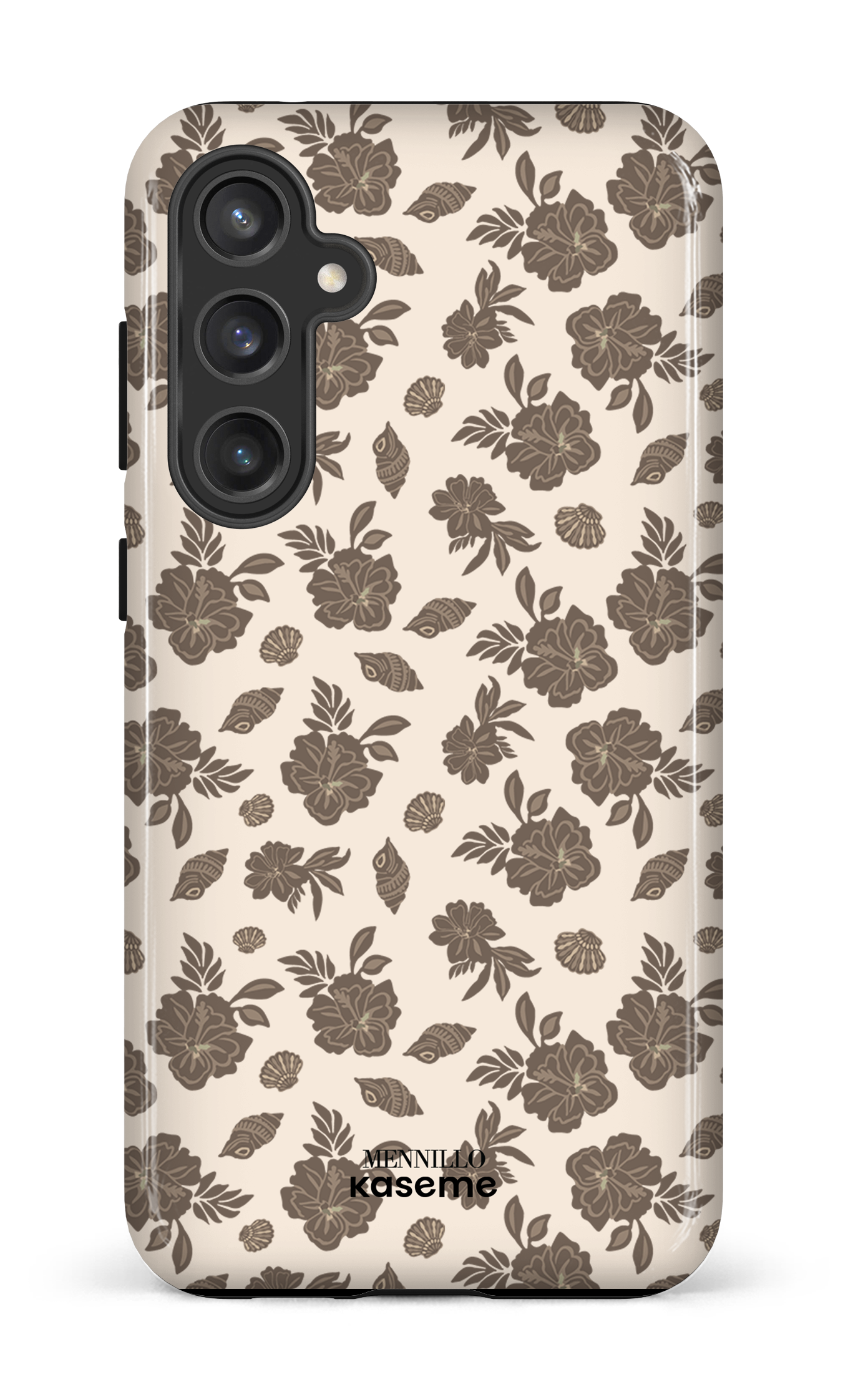 Galaxy S23 FE Tough Floral Brown by Mennillo -