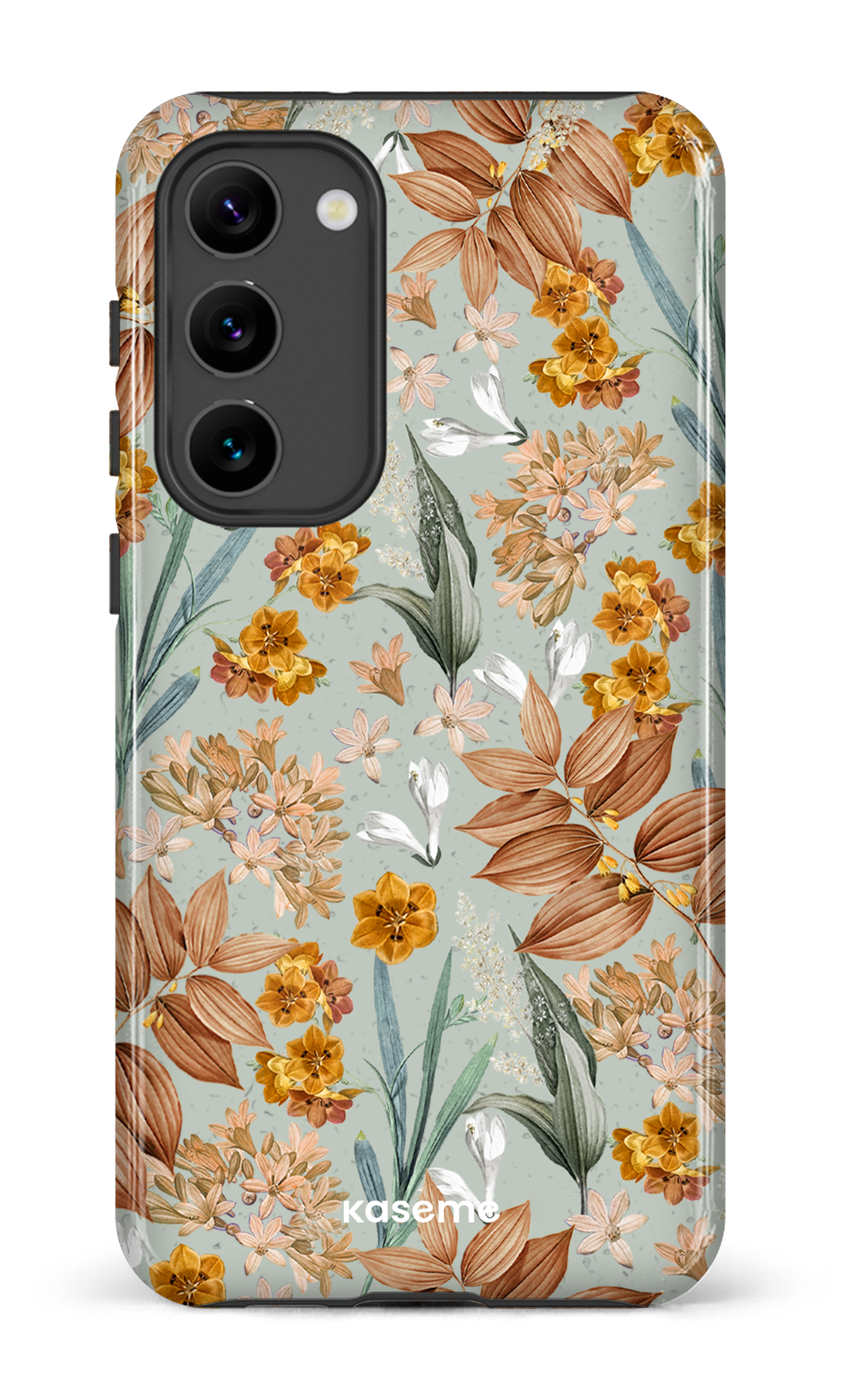 Galaxy S23 Plus Tough Gloss Autumn Leaves Blue -