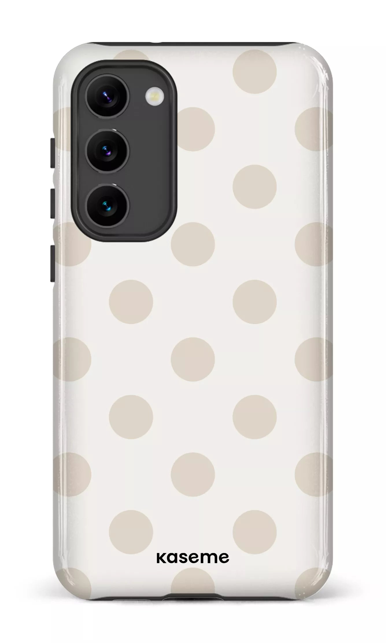 Galaxy S23 Plus Tough Gloss Couture Beige & White -