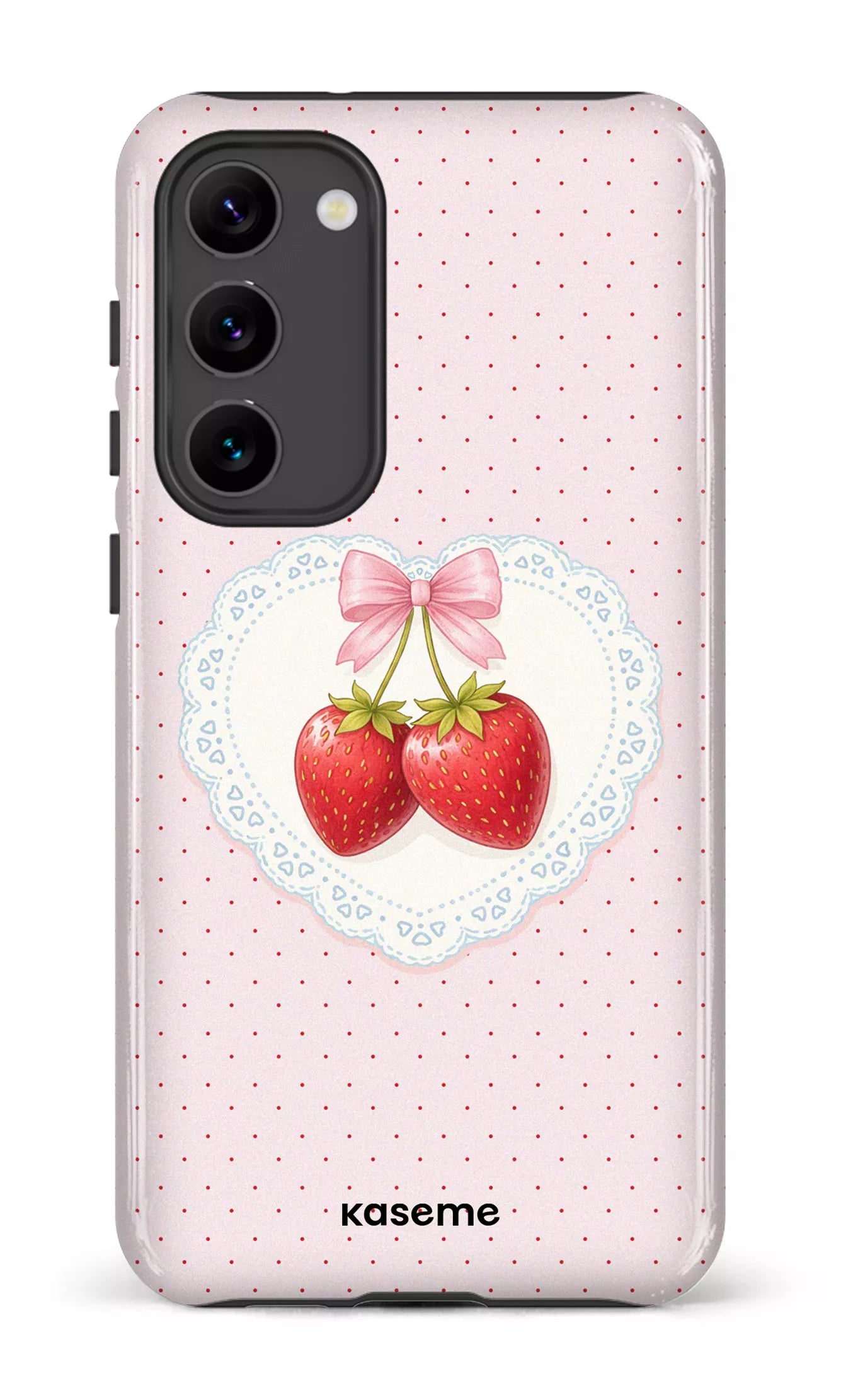 Galaxy S23 Plus Tough Gloss Fresa Lace Pink -