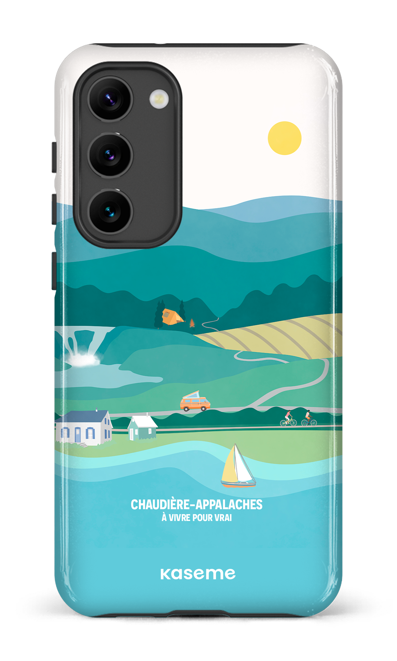 Galaxy S23 Plus Tough Gloss Paysage par TCA -