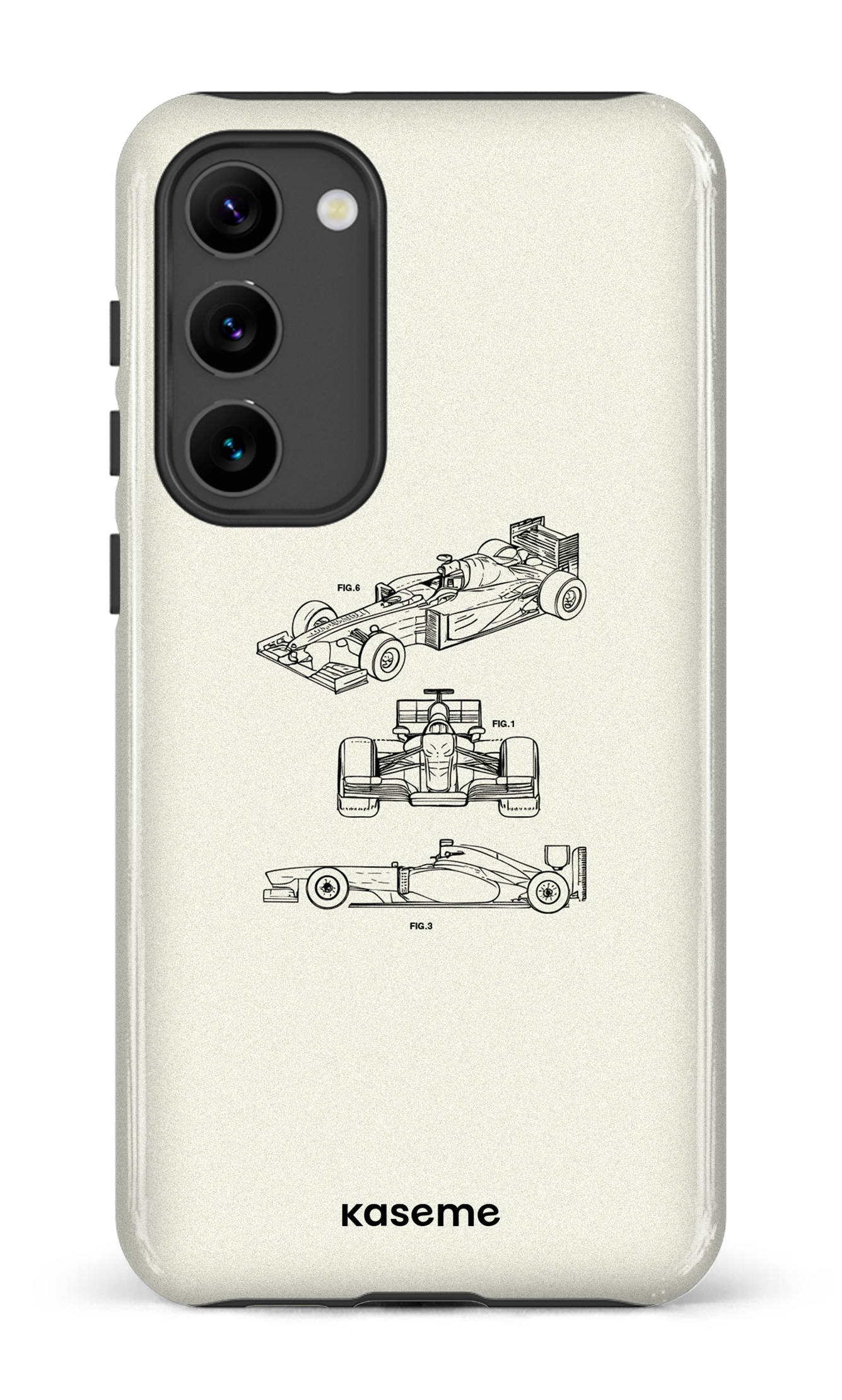 Galaxy S23 Plus Tough Gloss Sport Car White -