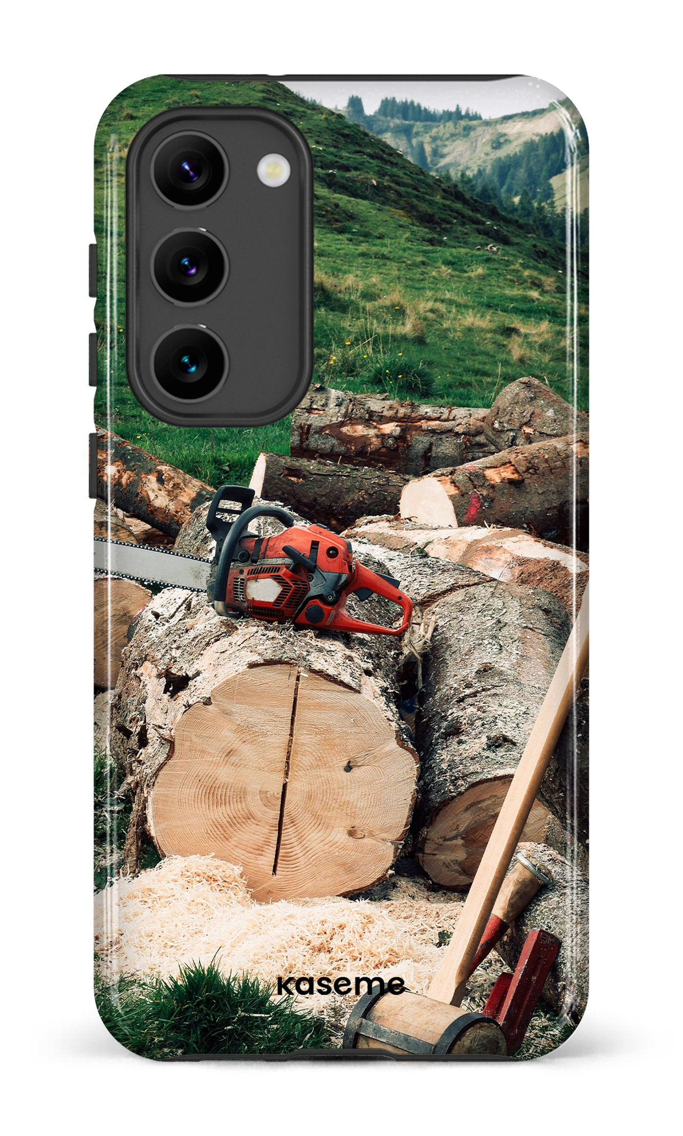 Galaxy S23 Plus Tough Gloss Timber Cut -