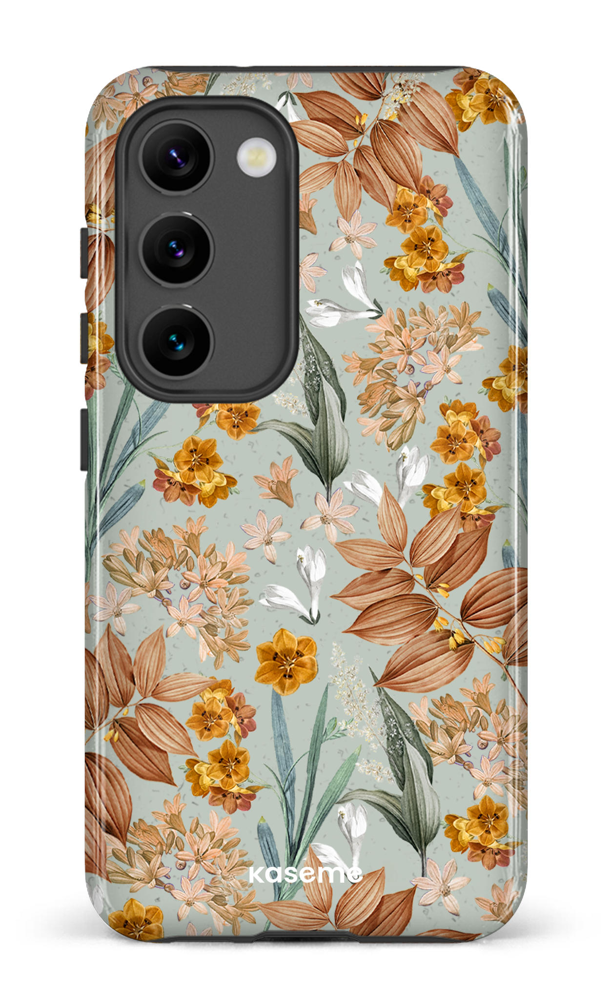 Galaxy S23 Tough Gloss Autumn Leaves Blue -