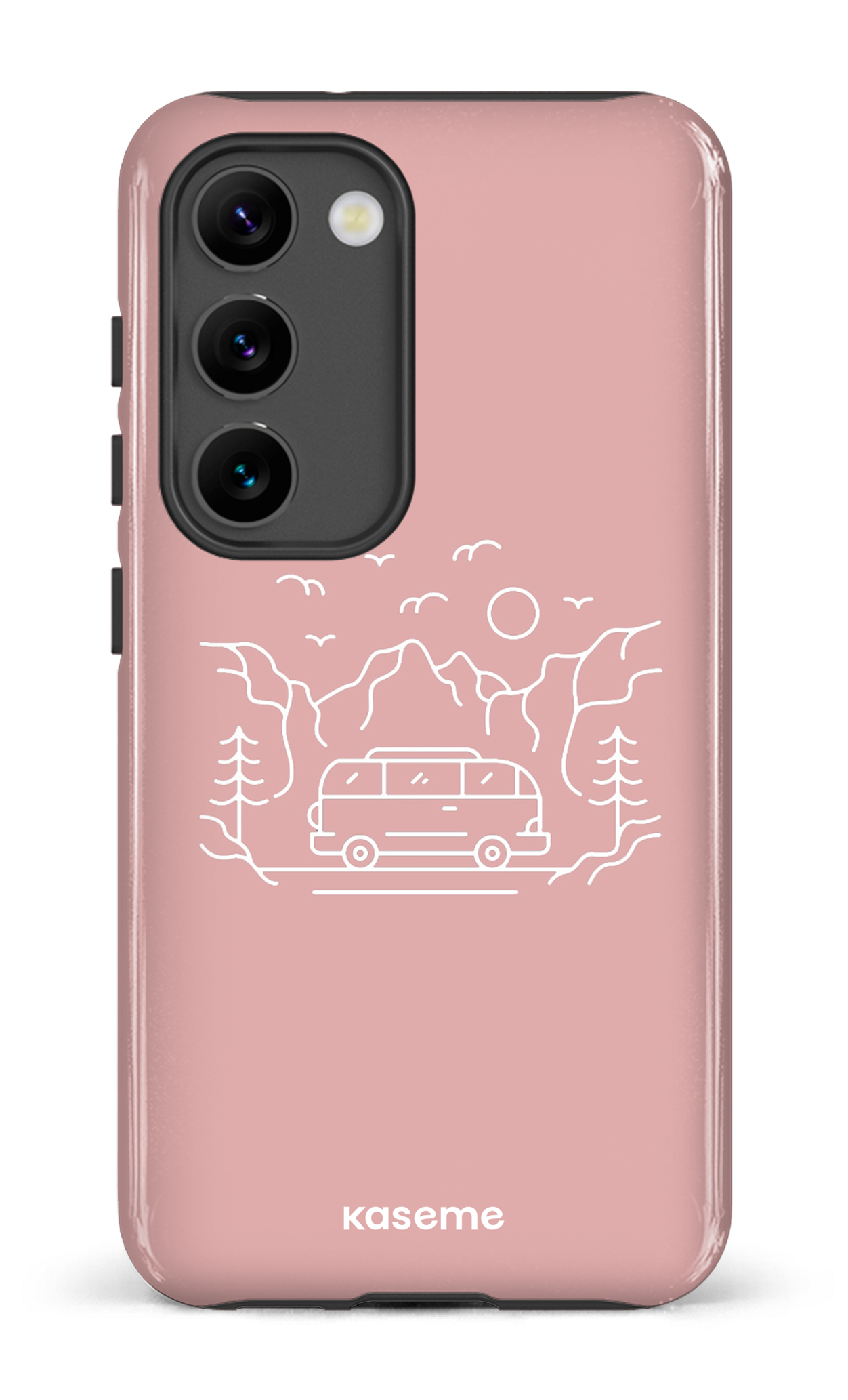 Galaxy S23 Tough Gloss Camp life pink -