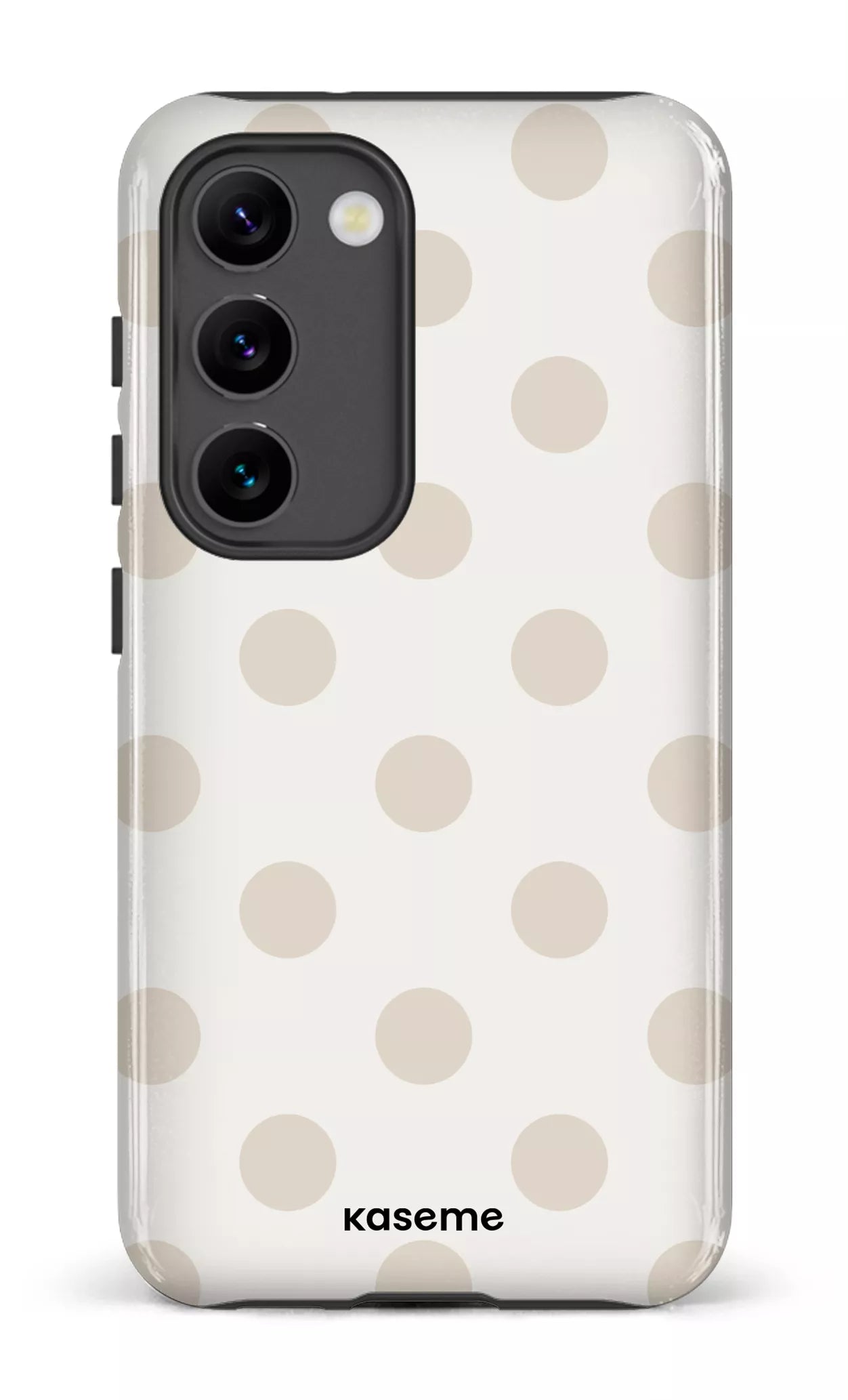 Galaxy S23 Tough Gloss Couture Beige & White -