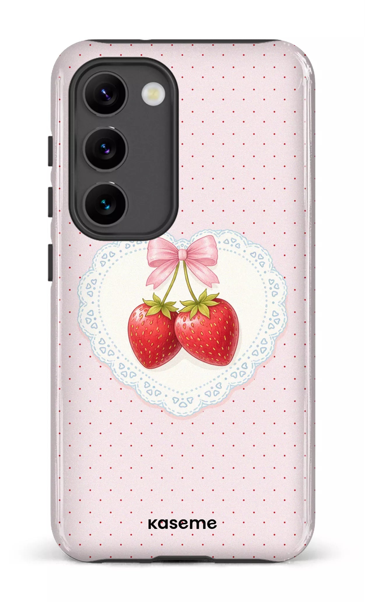 Galaxy S23 Tough Gloss Fresa Lace Pink -