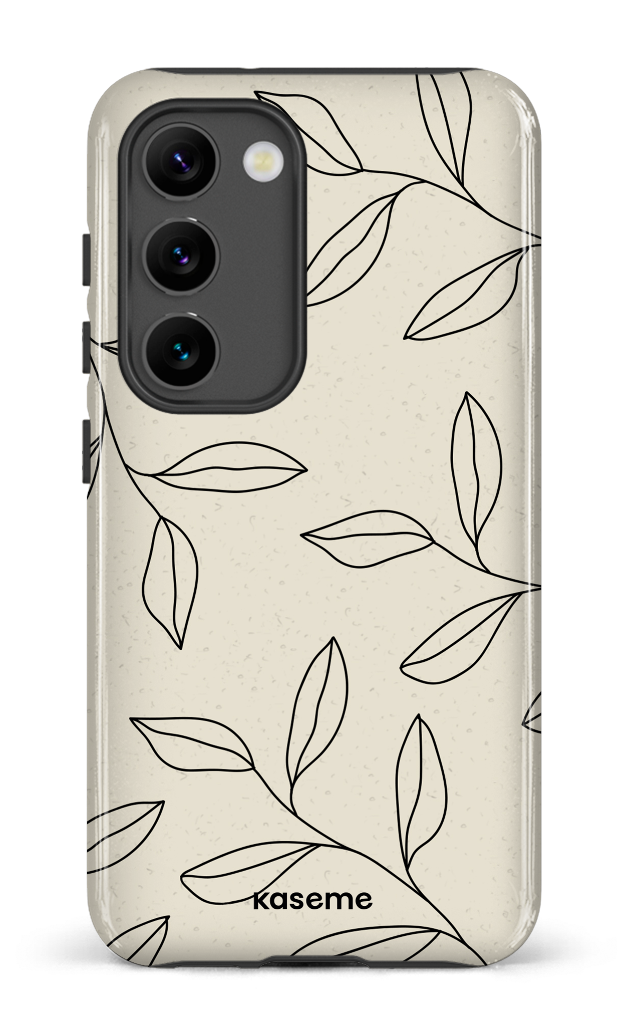 Galaxy S23 Tough Gloss Gloomy Beige and Black -