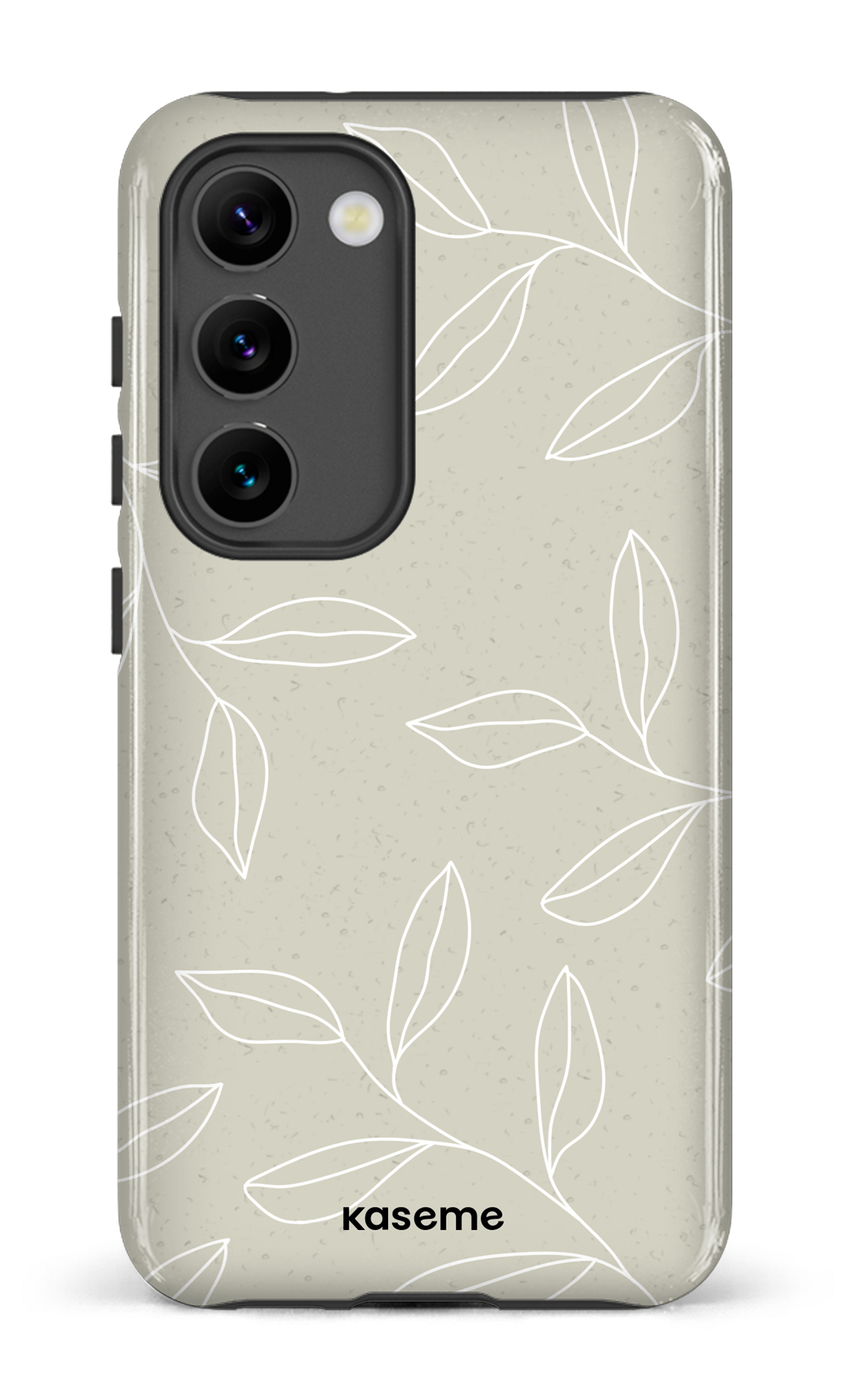 Galaxy S23 Tough Gloss Gloomy Beige and White -