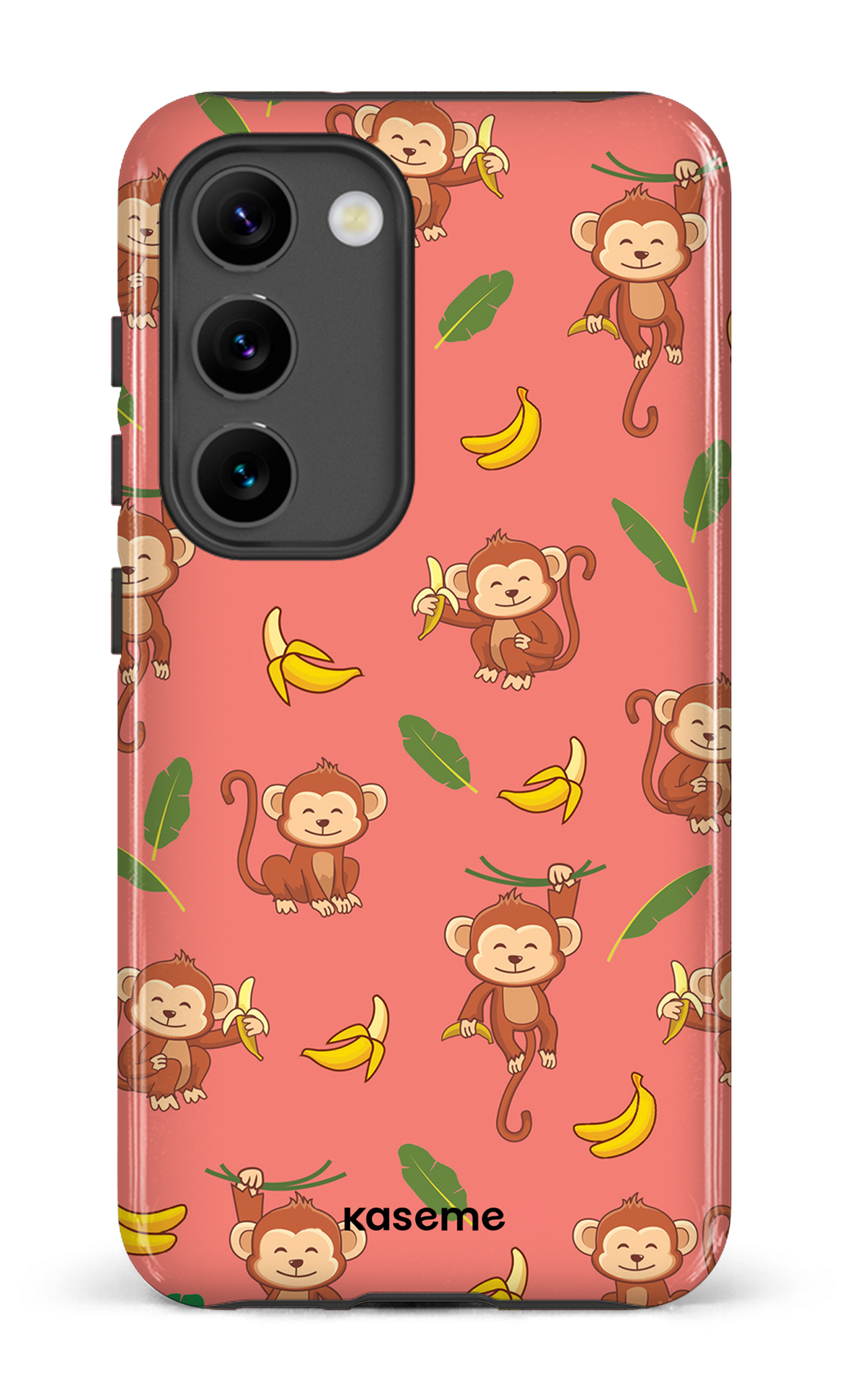 Galaxy S23 Tough Gloss Happy Monkey red -