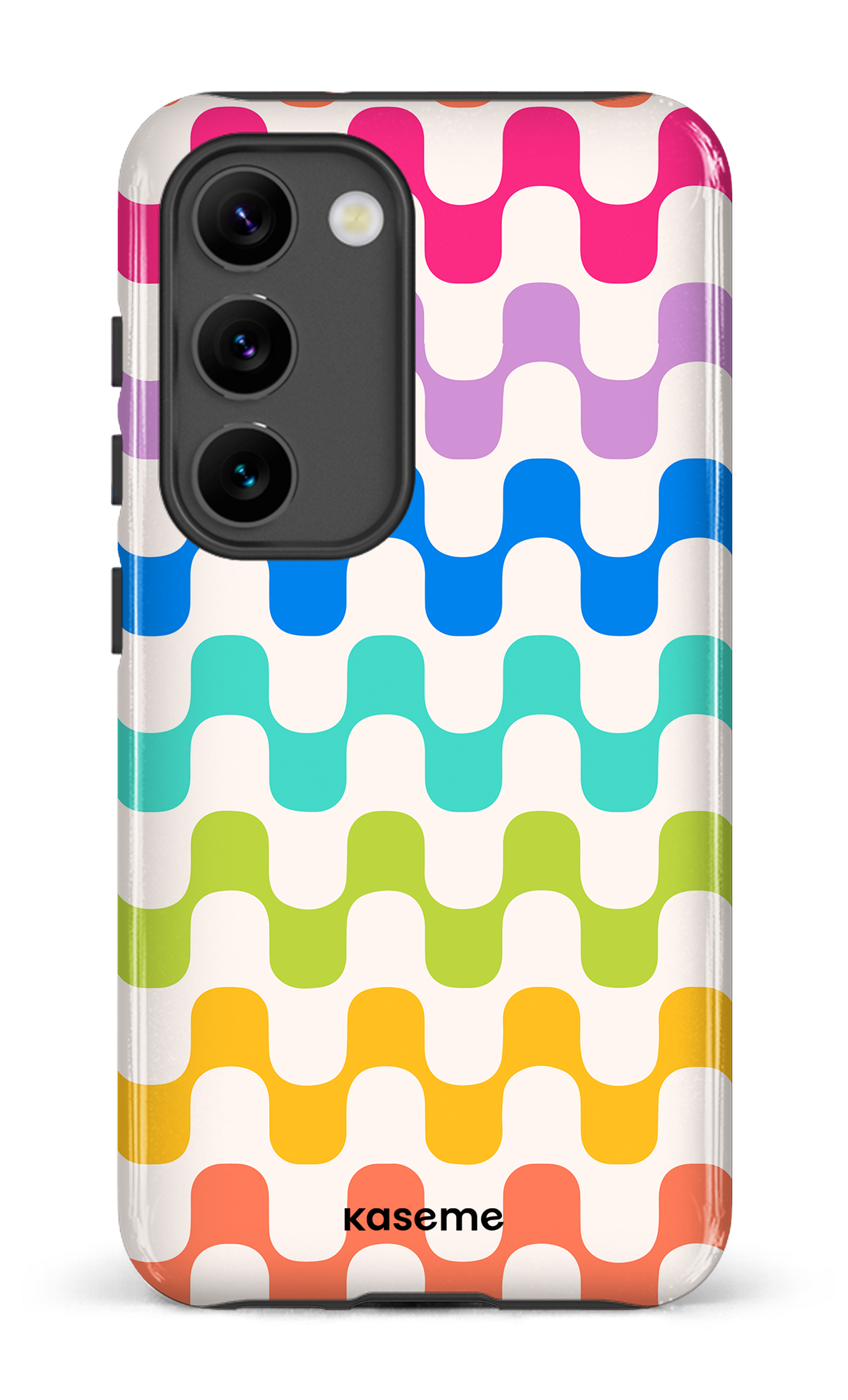 Galaxy S23 Tough Gloss Hippy Rainbow -