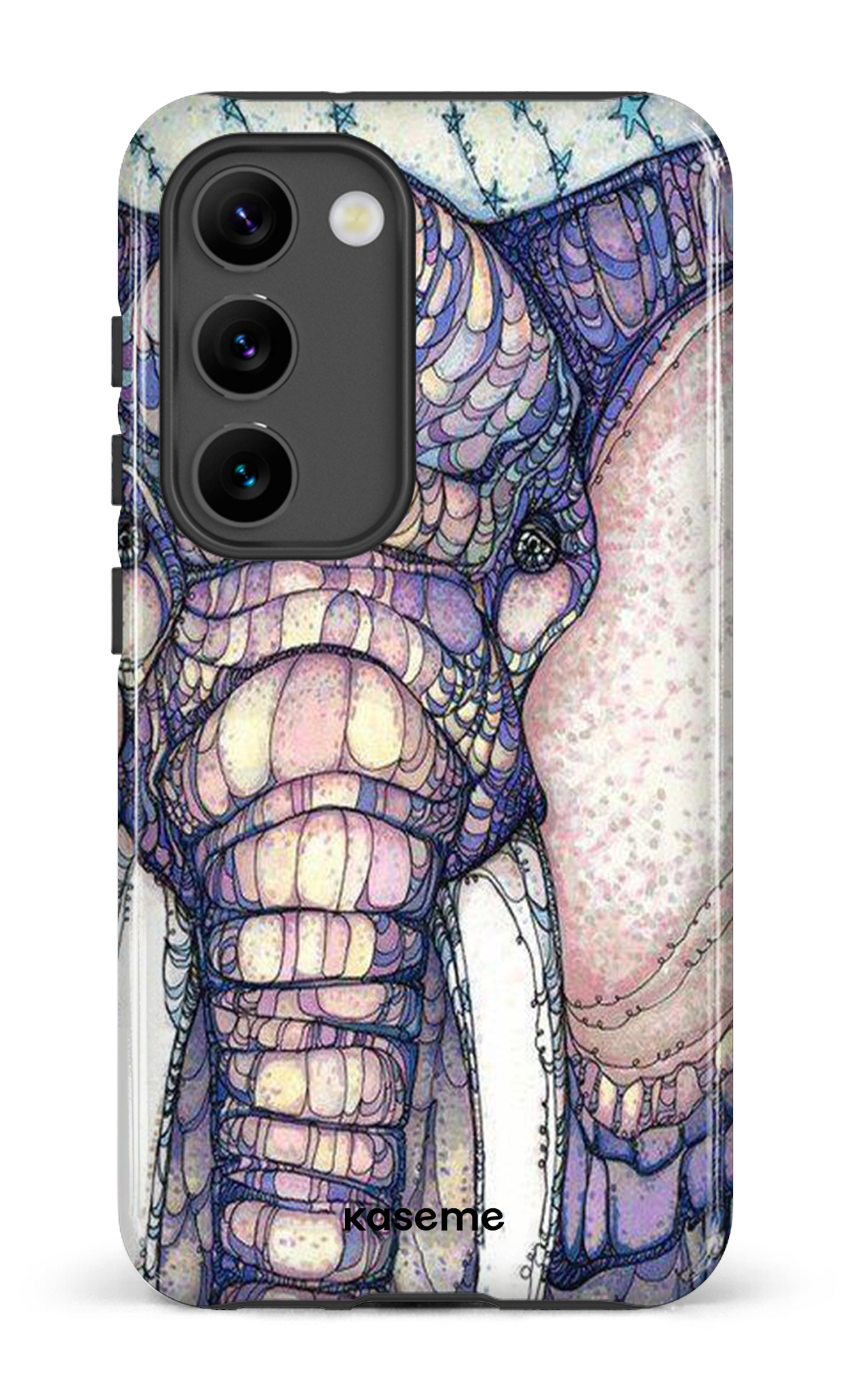 Galaxy S23 Tough Gloss Mosaic Elephant -