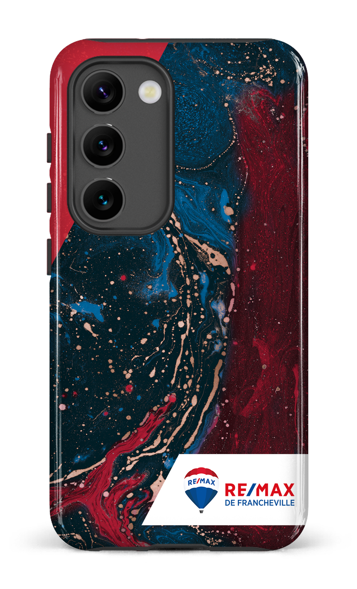 Galaxy S23 Tough Gloss Peinture marbrée sombre de Francheville -