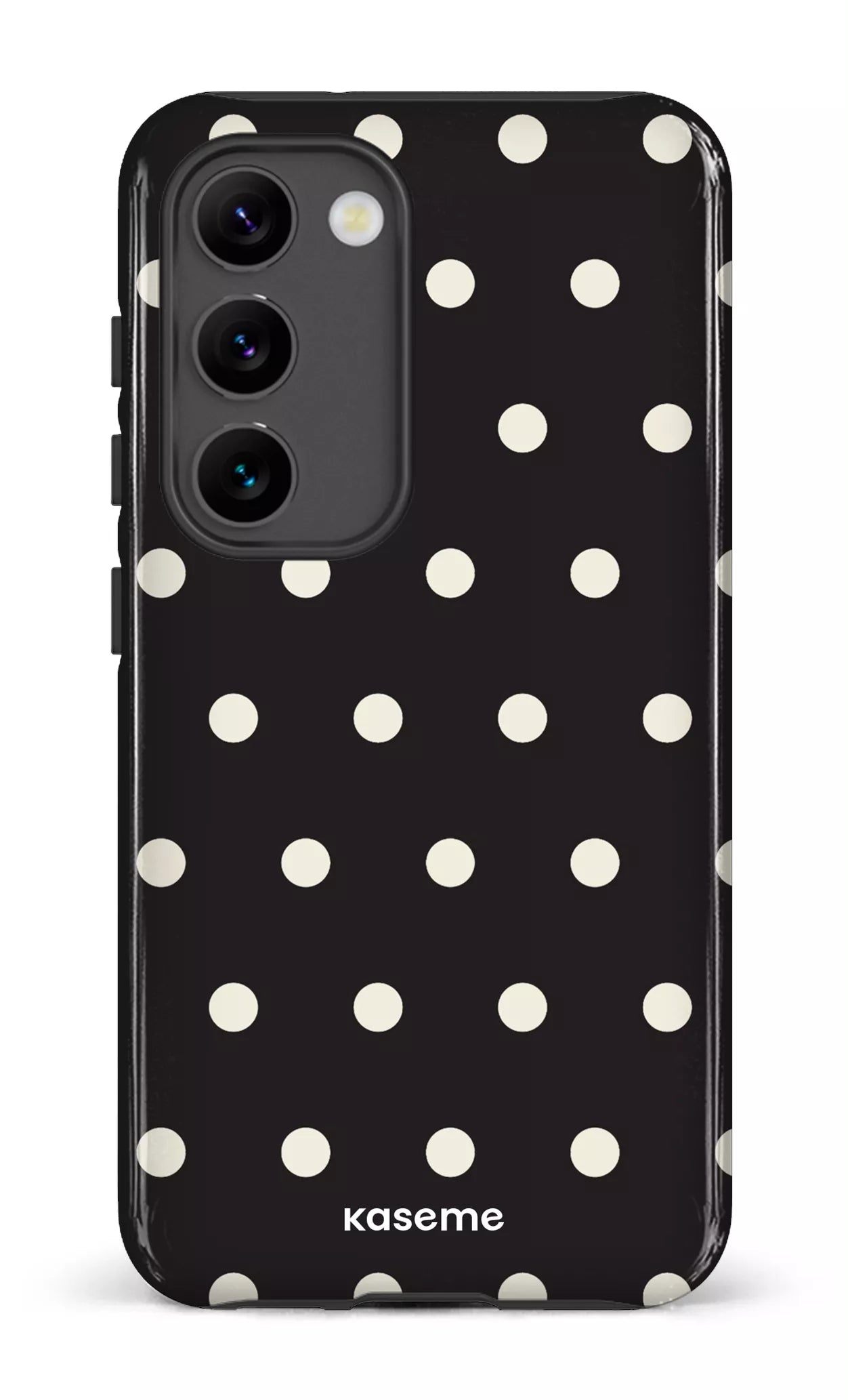 Galaxy S23 Tough Gloss Polka Black -