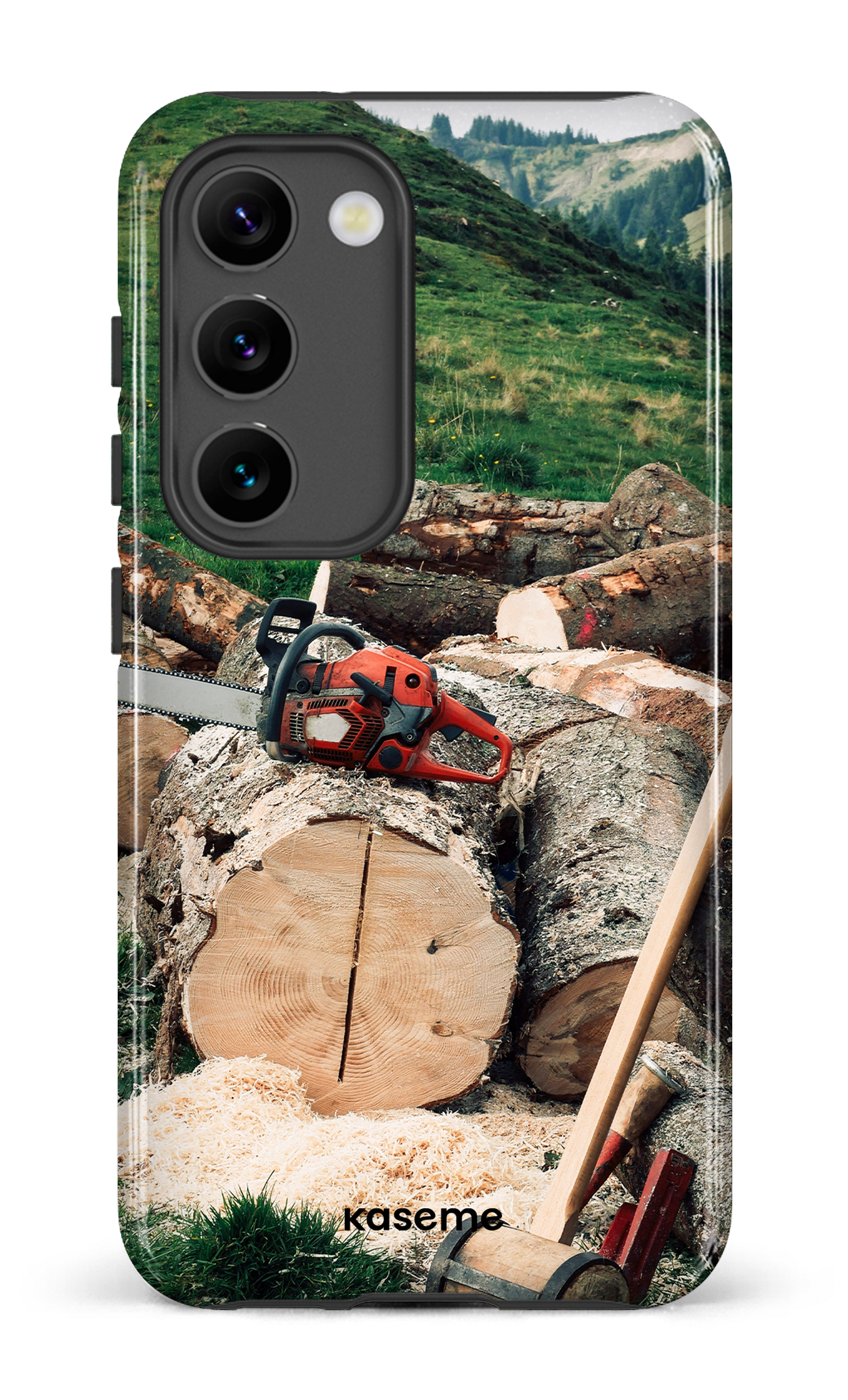 Galaxy S23 Tough Gloss Timber Cut -