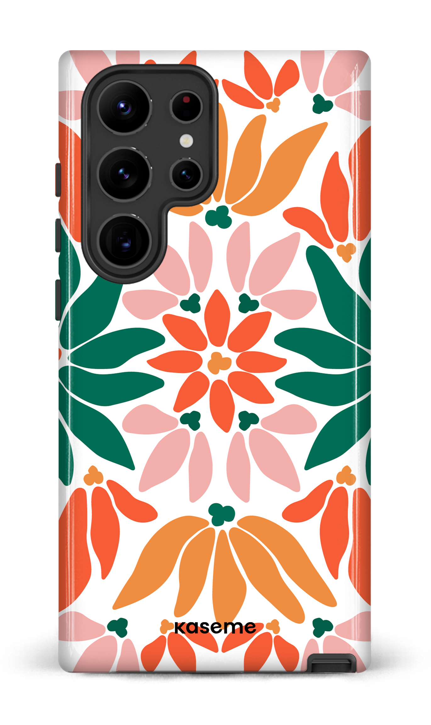 Galaxy S23 Ultra Tough Gloss Christmas Bouquet white -