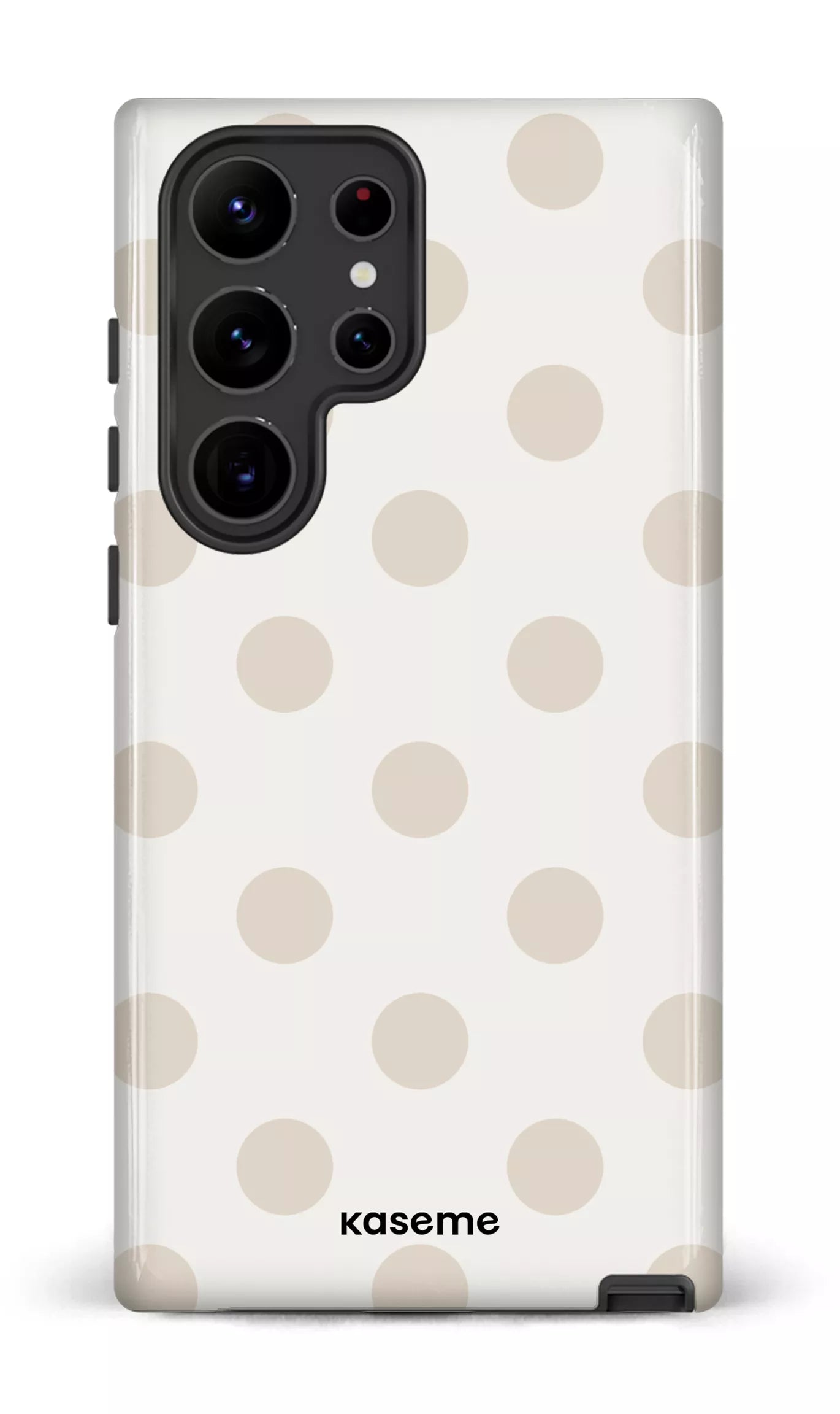 Galaxy S23 Ultra Tough Gloss Couture Beige & White -