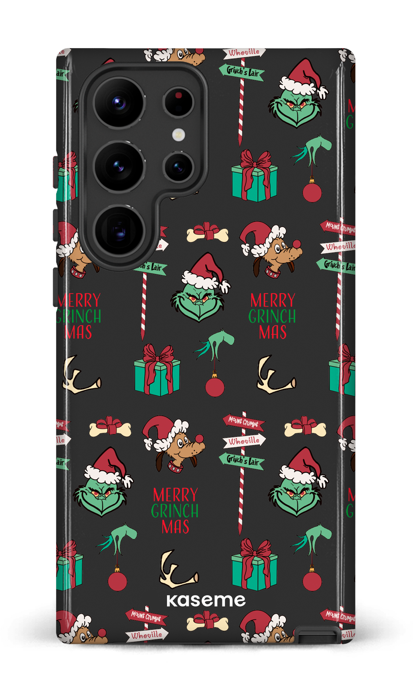 Galaxy S23 Ultra Tough Gloss Grinchmas black -