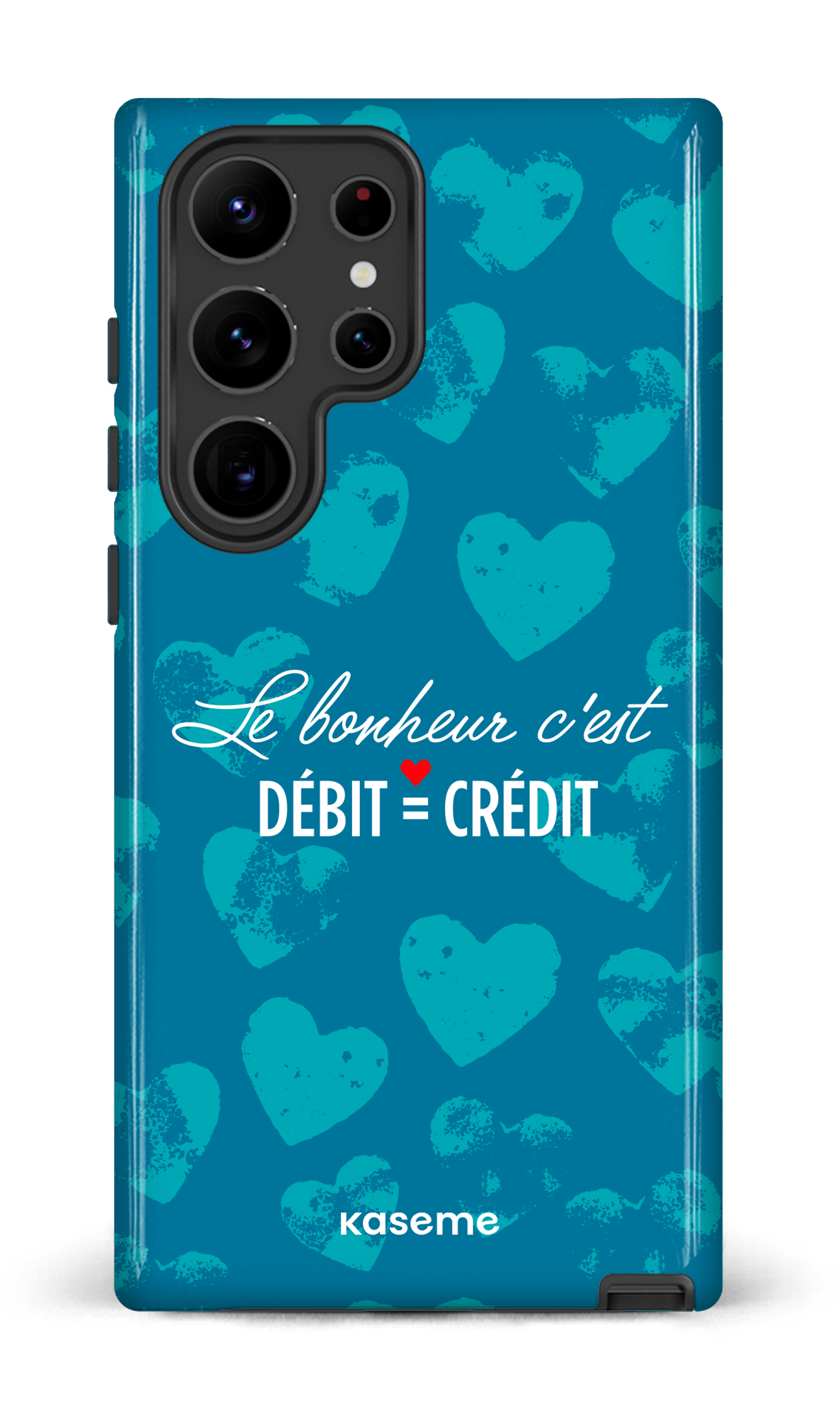 Galaxy S23 Ultra Tough Gloss Le bonheur c'est débit = crédit -