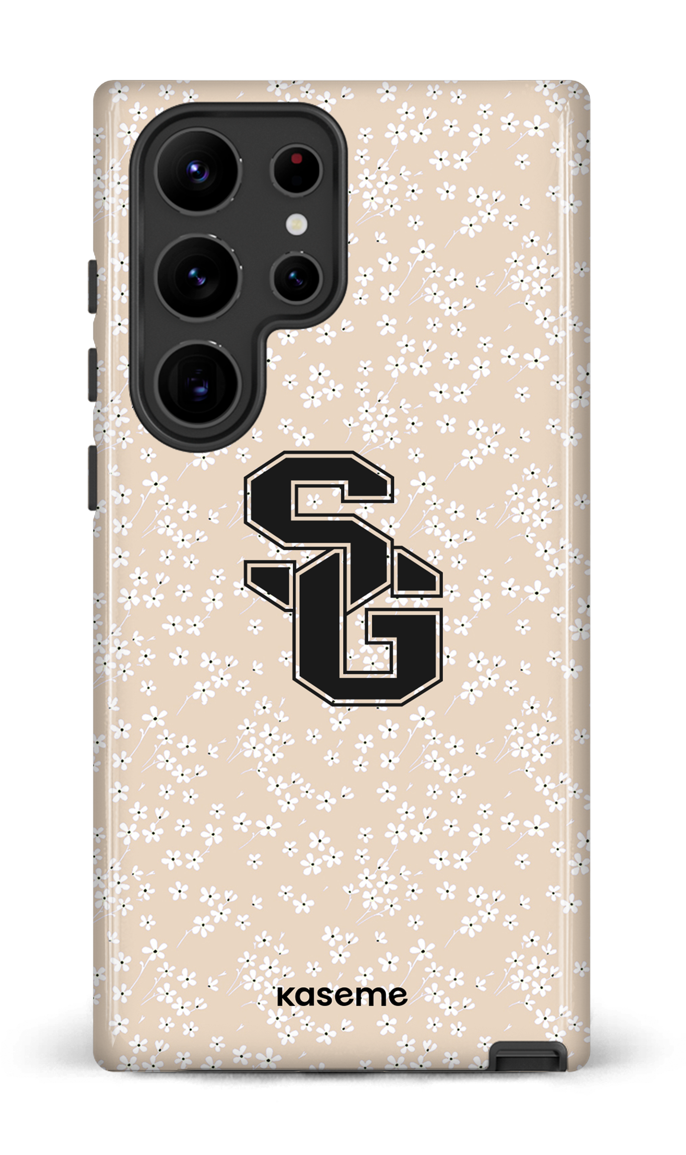 Galaxy S23 Ultra Tough Gloss Posy Beige x Dragons -