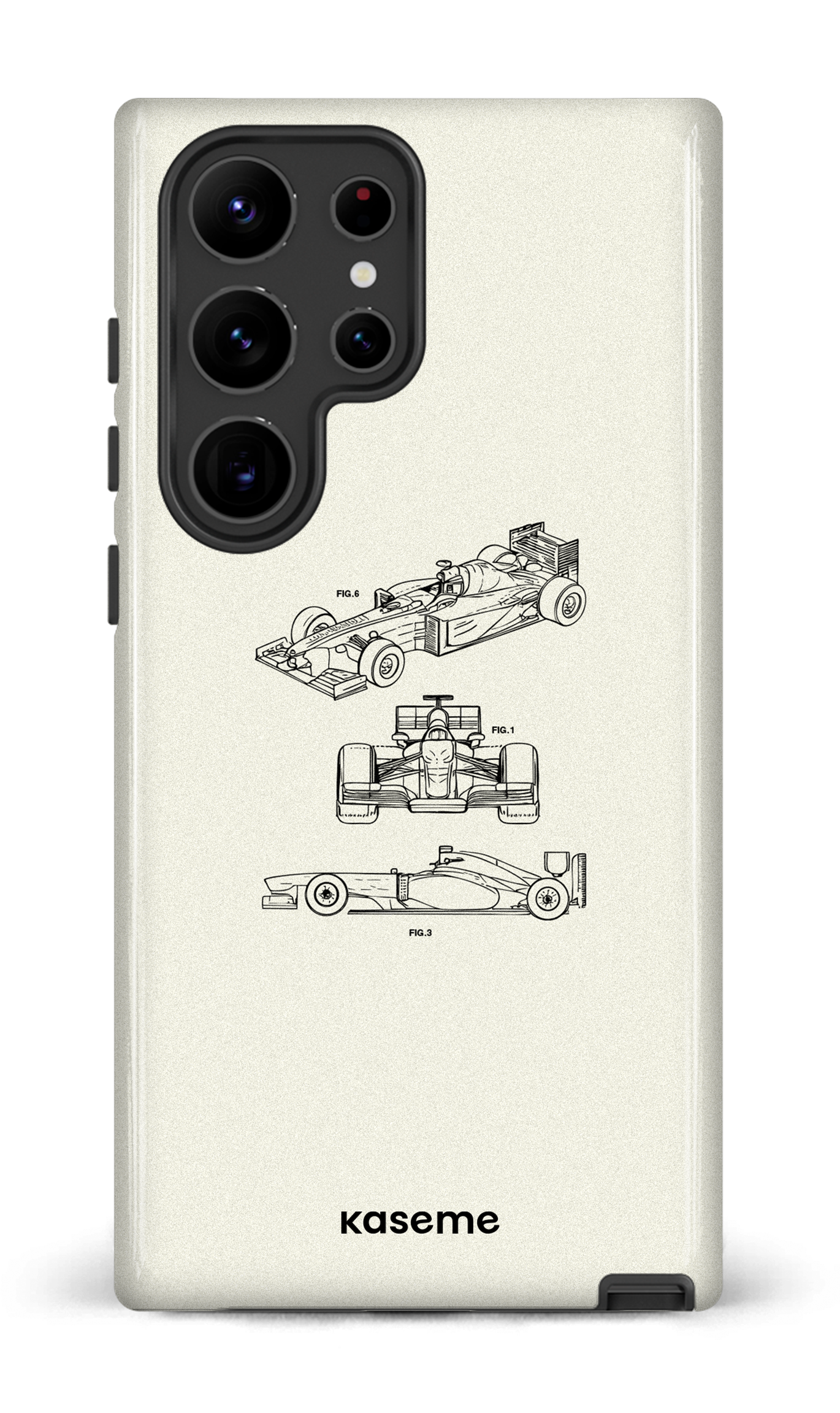 Galaxy S23 Ultra Tough Gloss Sport Car White -