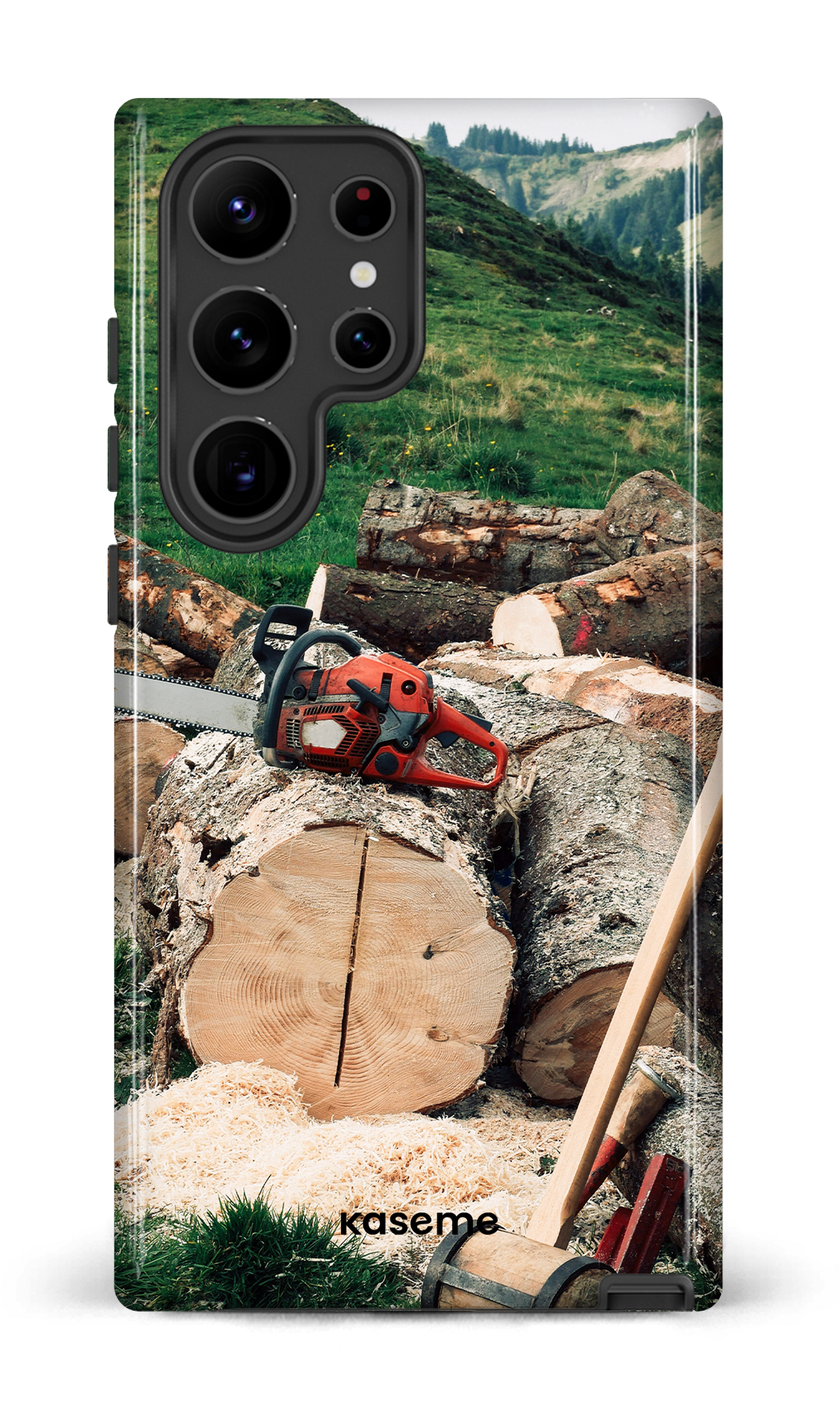 Galaxy S23 Ultra Tough Gloss Timber Cut -