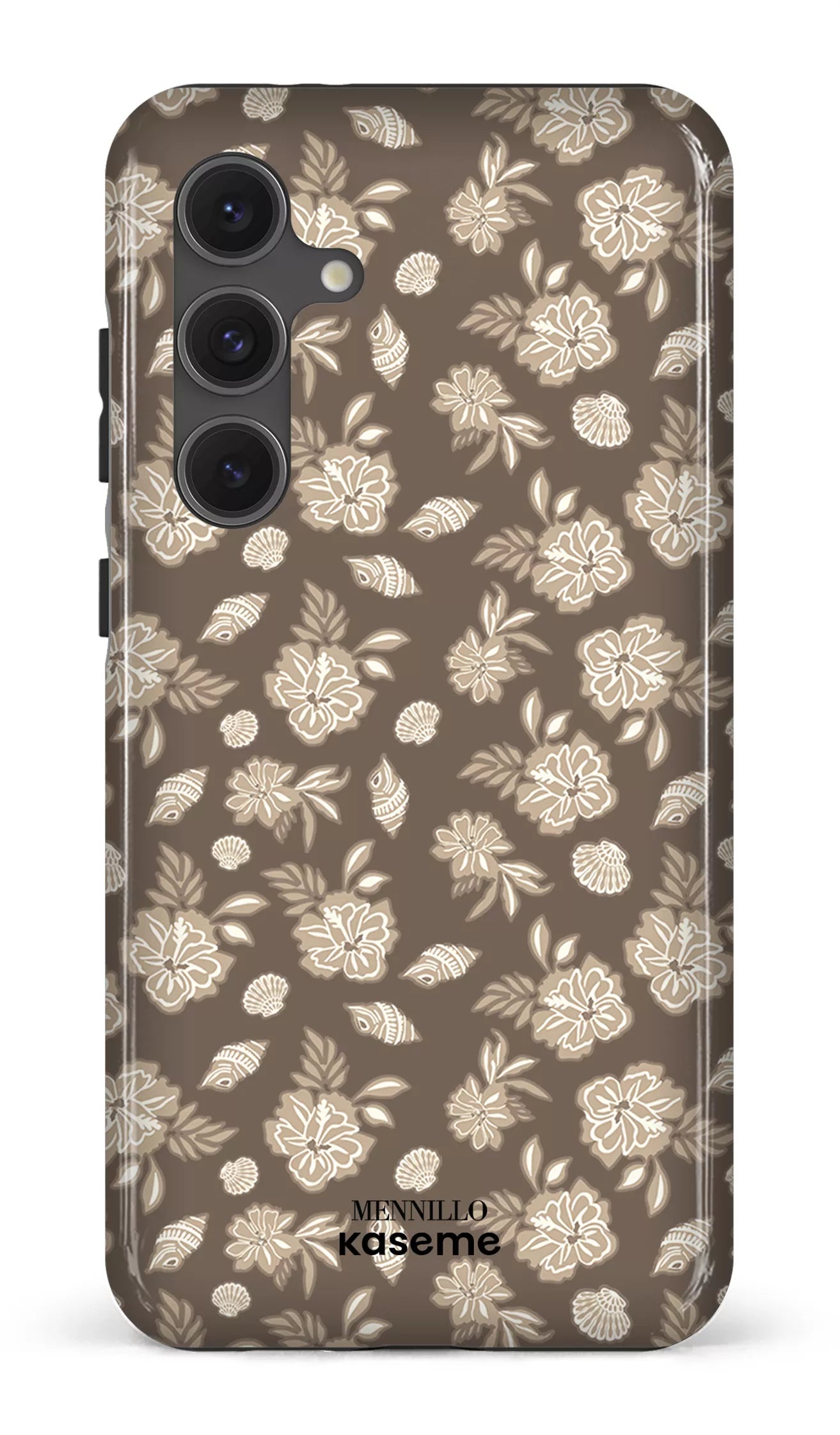 Galaxy S24FE Tough Floral Cream by Mennillo -
