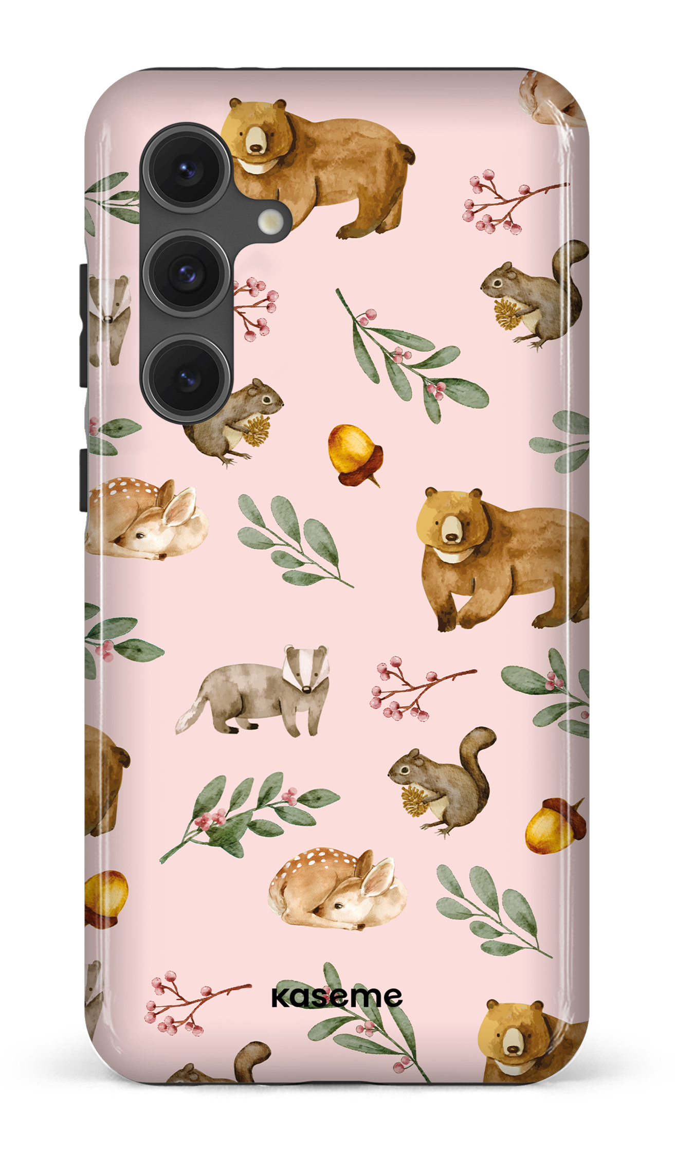 Galaxy S24FE Tough Furry Forest Pink -