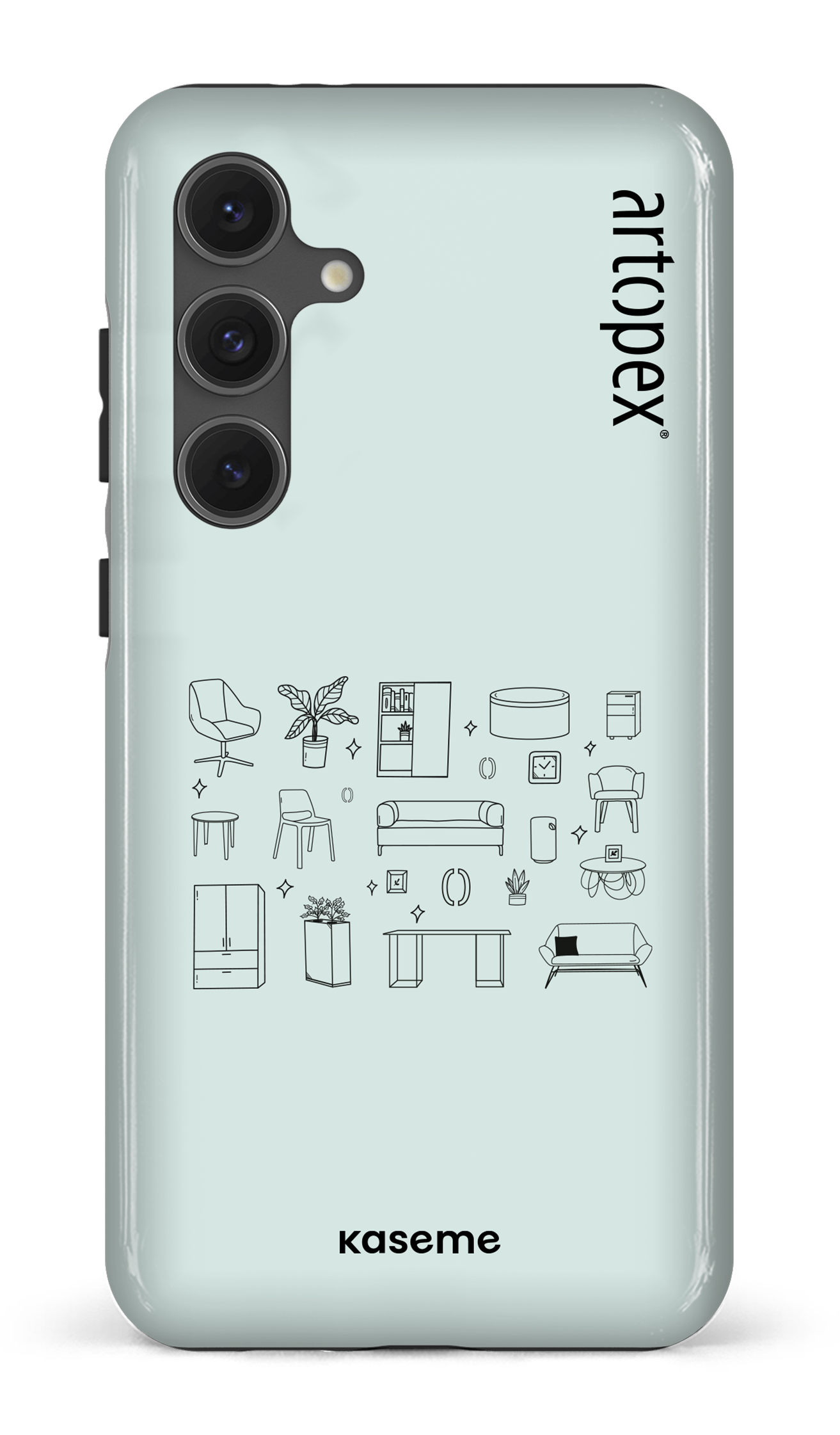 Galaxy S24FE Tough L'essentiel menthe par Artopex -
