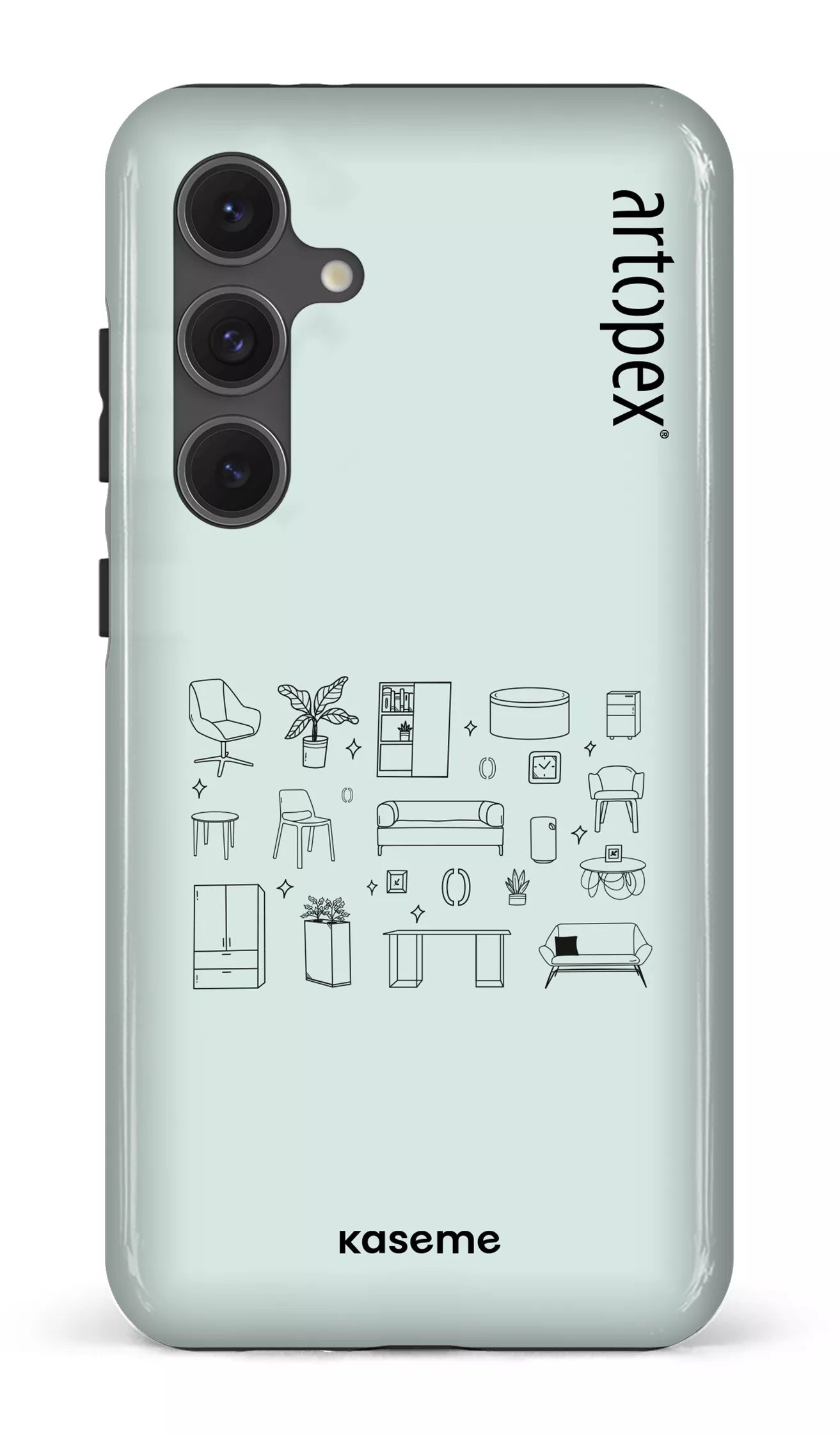 Galaxy S24FE Tough L'essentiel menthe par Artopex -