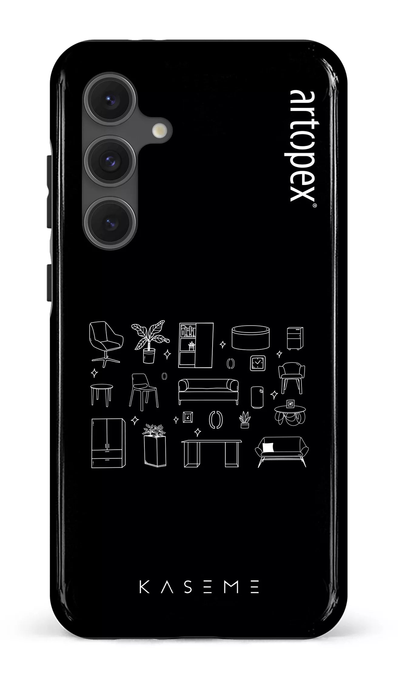 Galaxy S24FE Tough L'essentiel noir par Artopex -