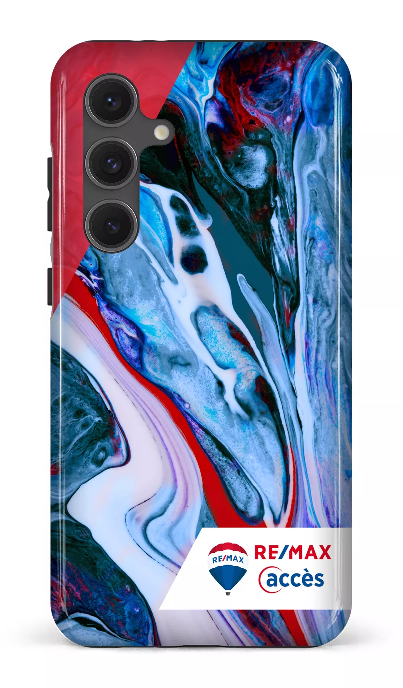 Galaxy S24FE Tough Peinture marbrée claire -