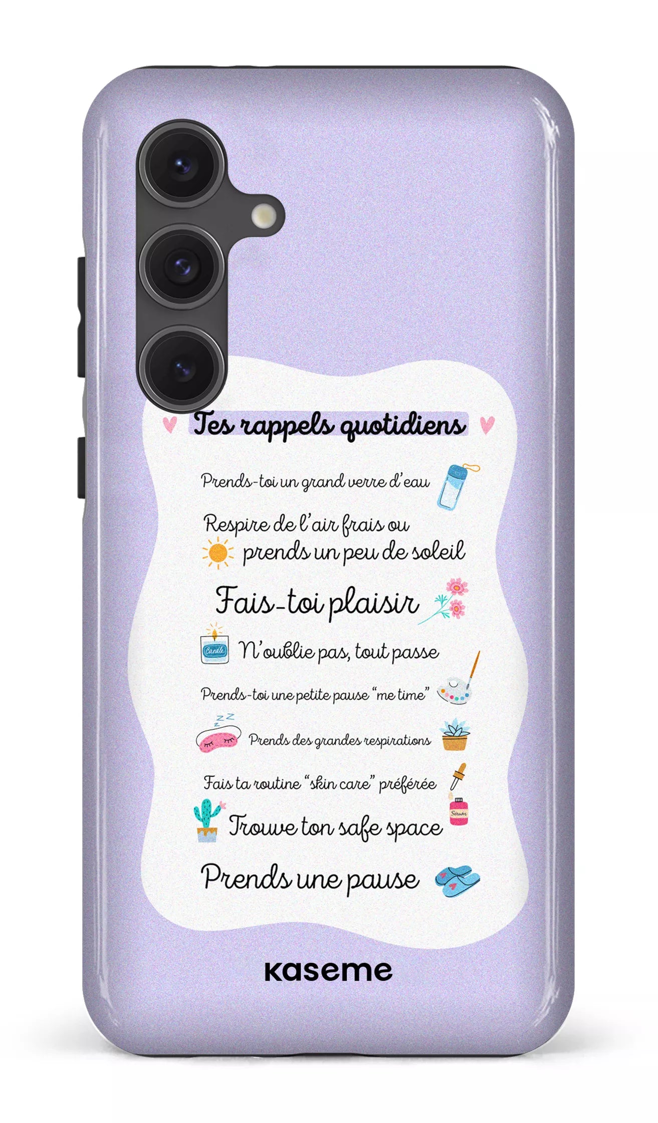 Galaxy S24FE Tough Tes rappels quotidiens purple -