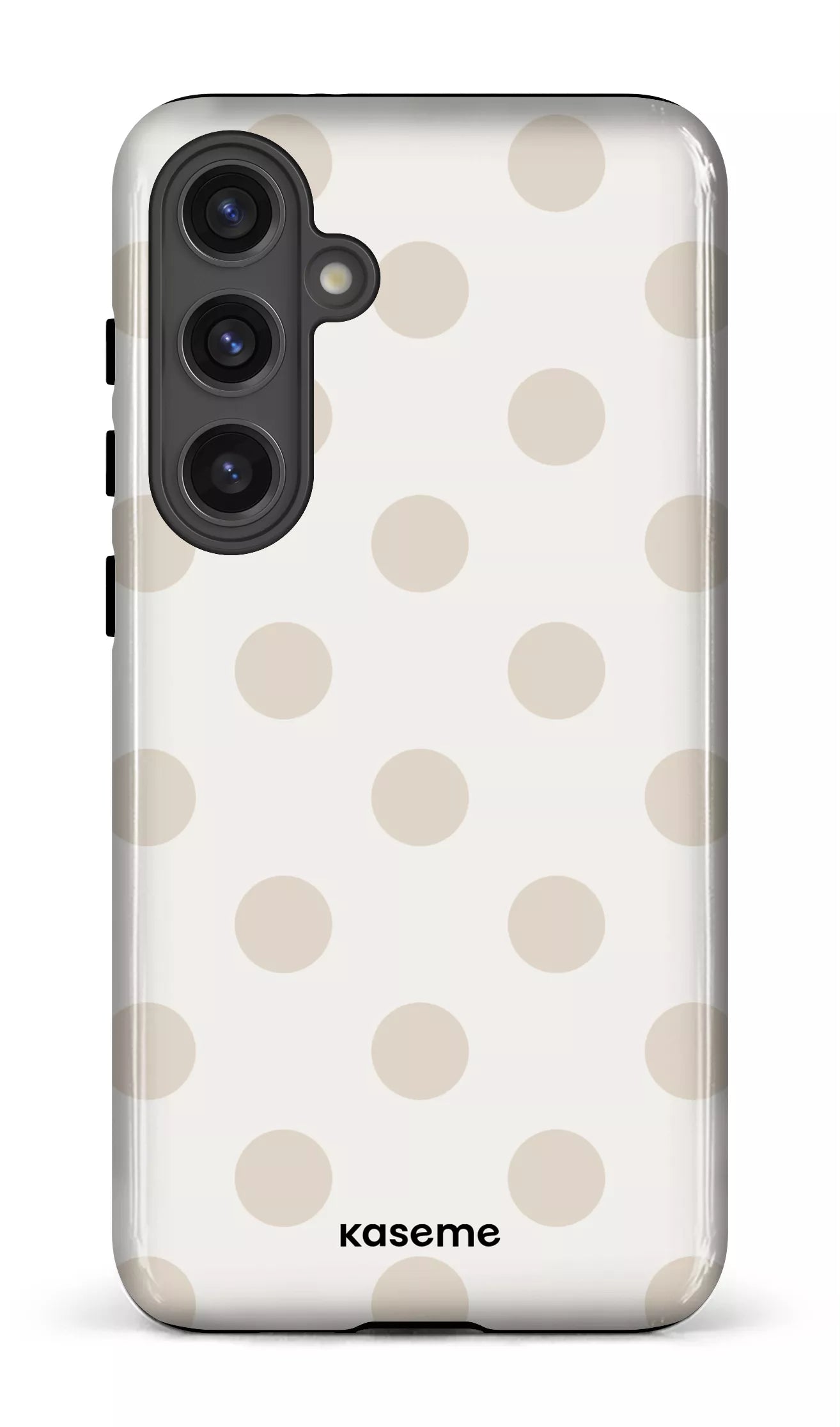 Galaxy S24 Plus Tough (Gloss) Couture Beige & White -