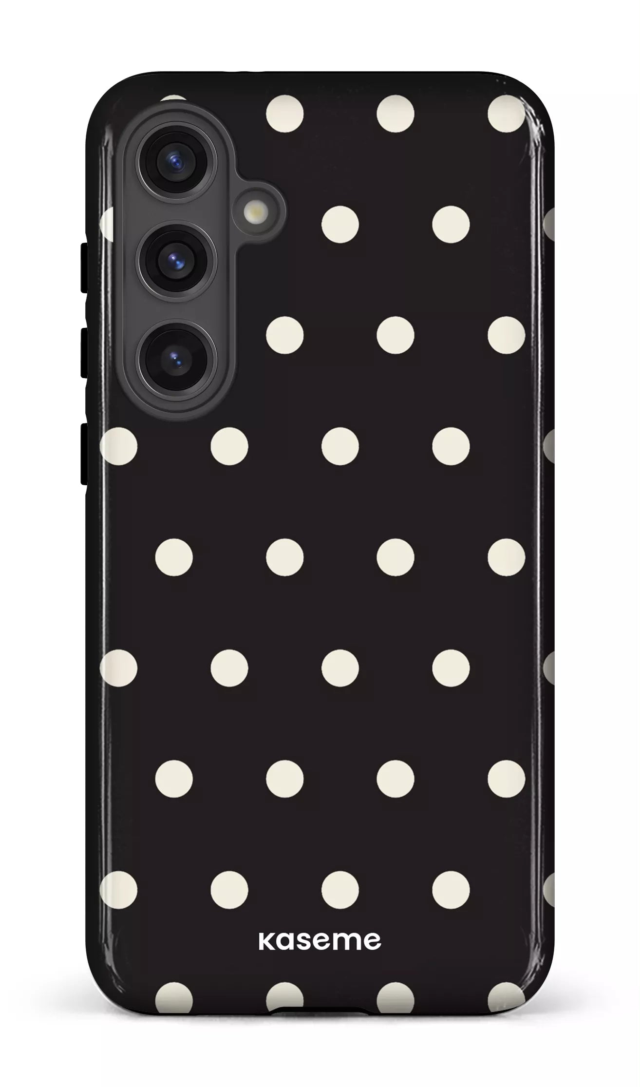 Galaxy S24 Plus Tough (Gloss) Polka Black -