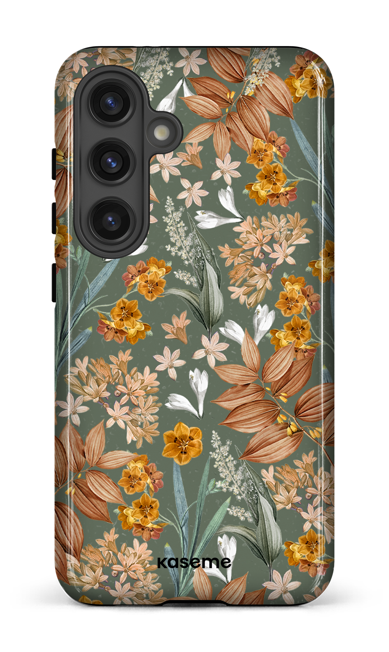 Galaxy S24 Tough (Gloss) Autumn Leaves Green -