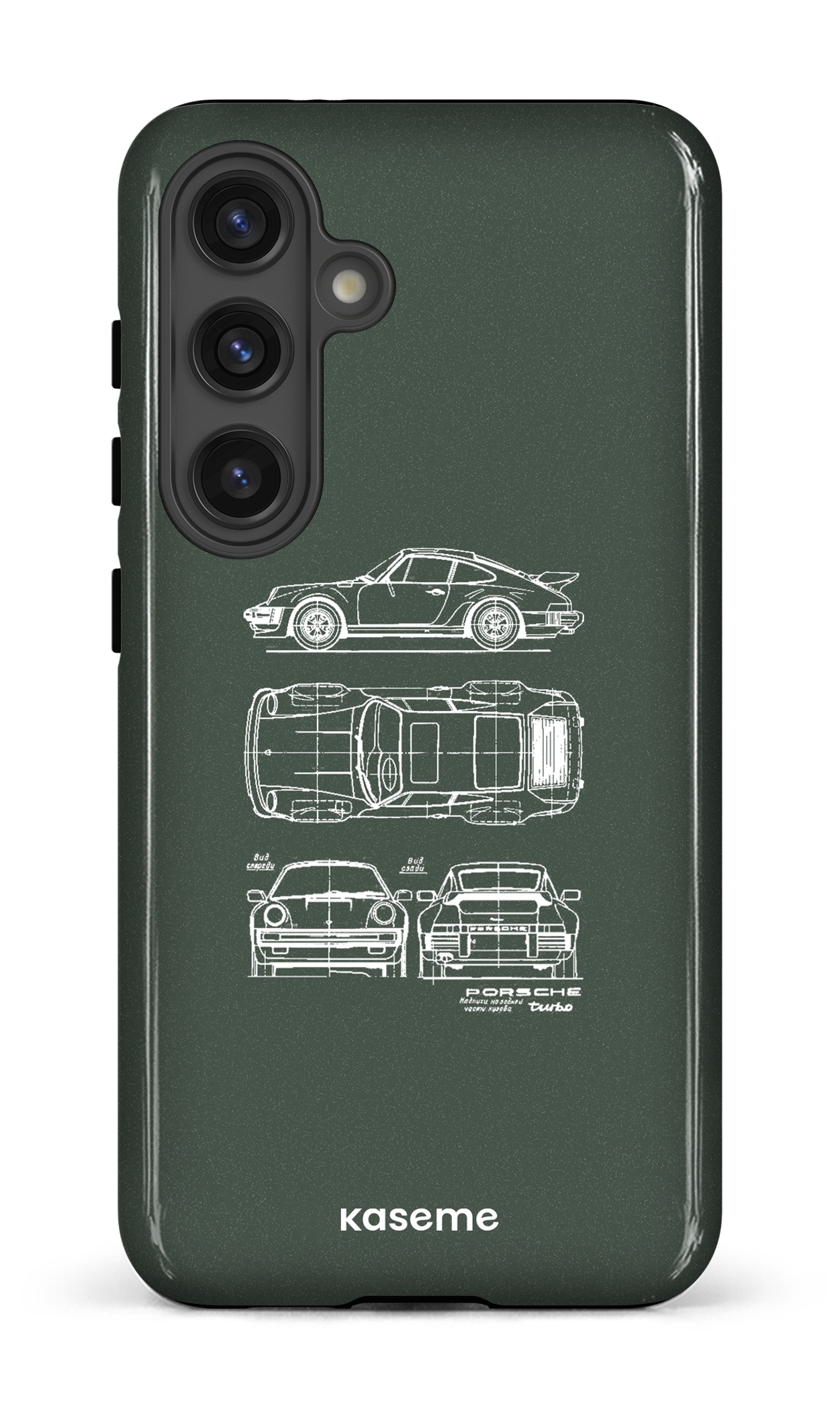 Galaxy S24 Tough (Gloss) Beat The Traffic Green -