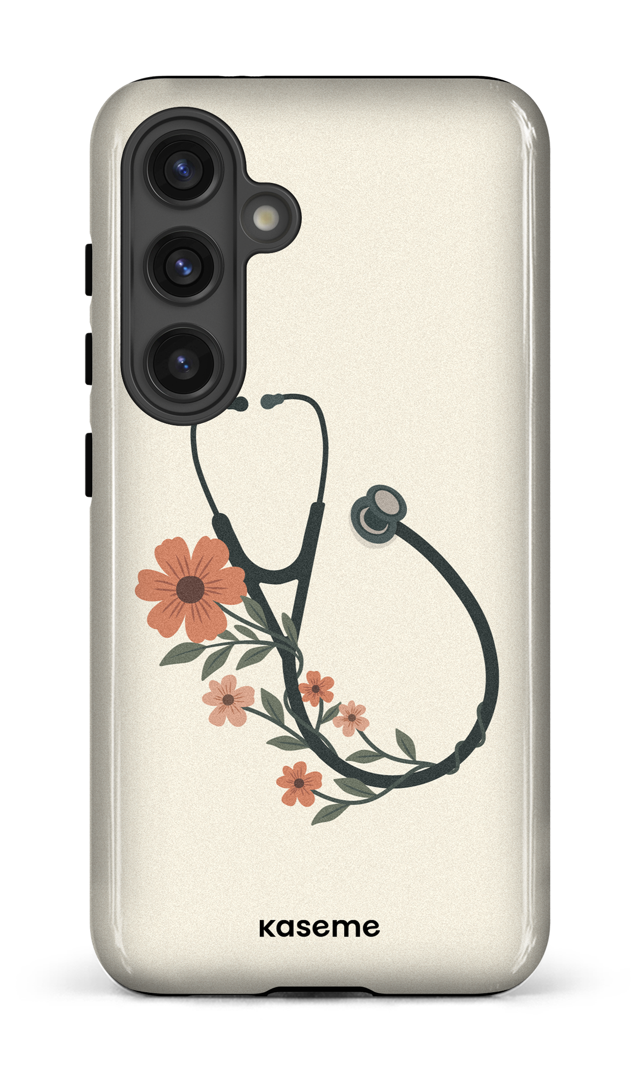 Galaxy S24 Tough (Gloss) Blossom Beat Beige -