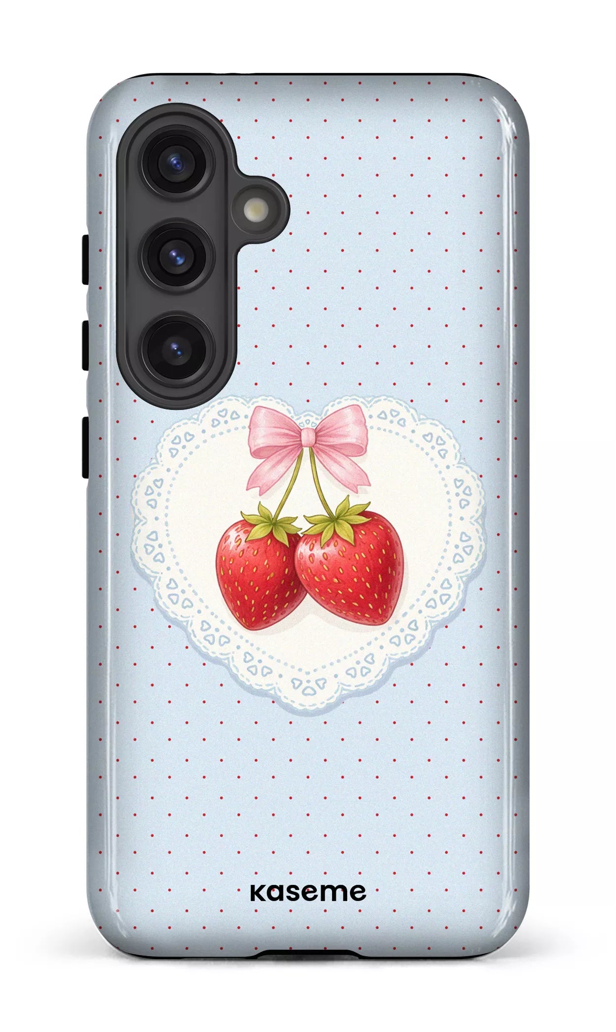 Galaxy S24 Tough (Gloss) Fresa Lace Blue -