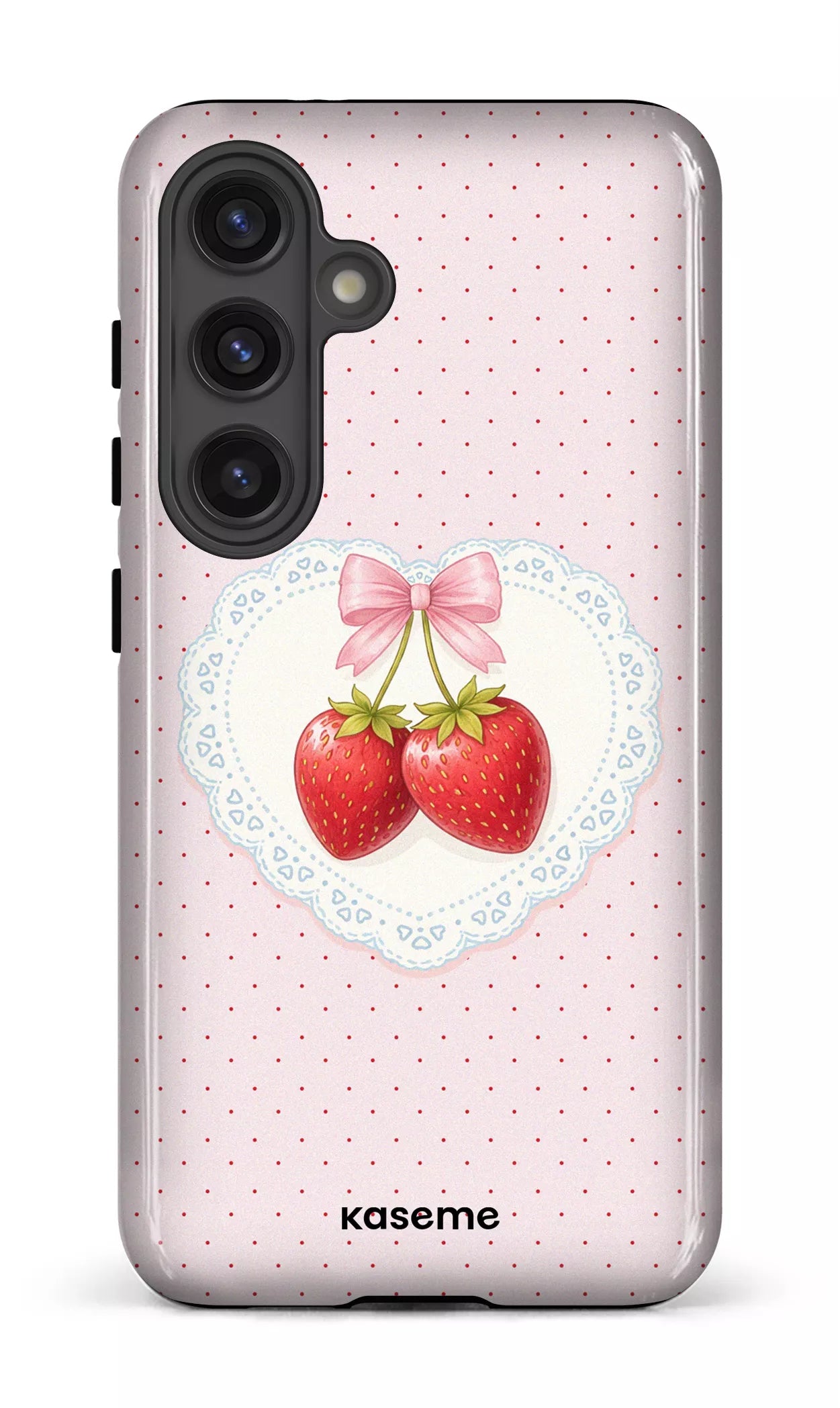 Galaxy S24 Tough (Gloss) Fresa Lace Pink -