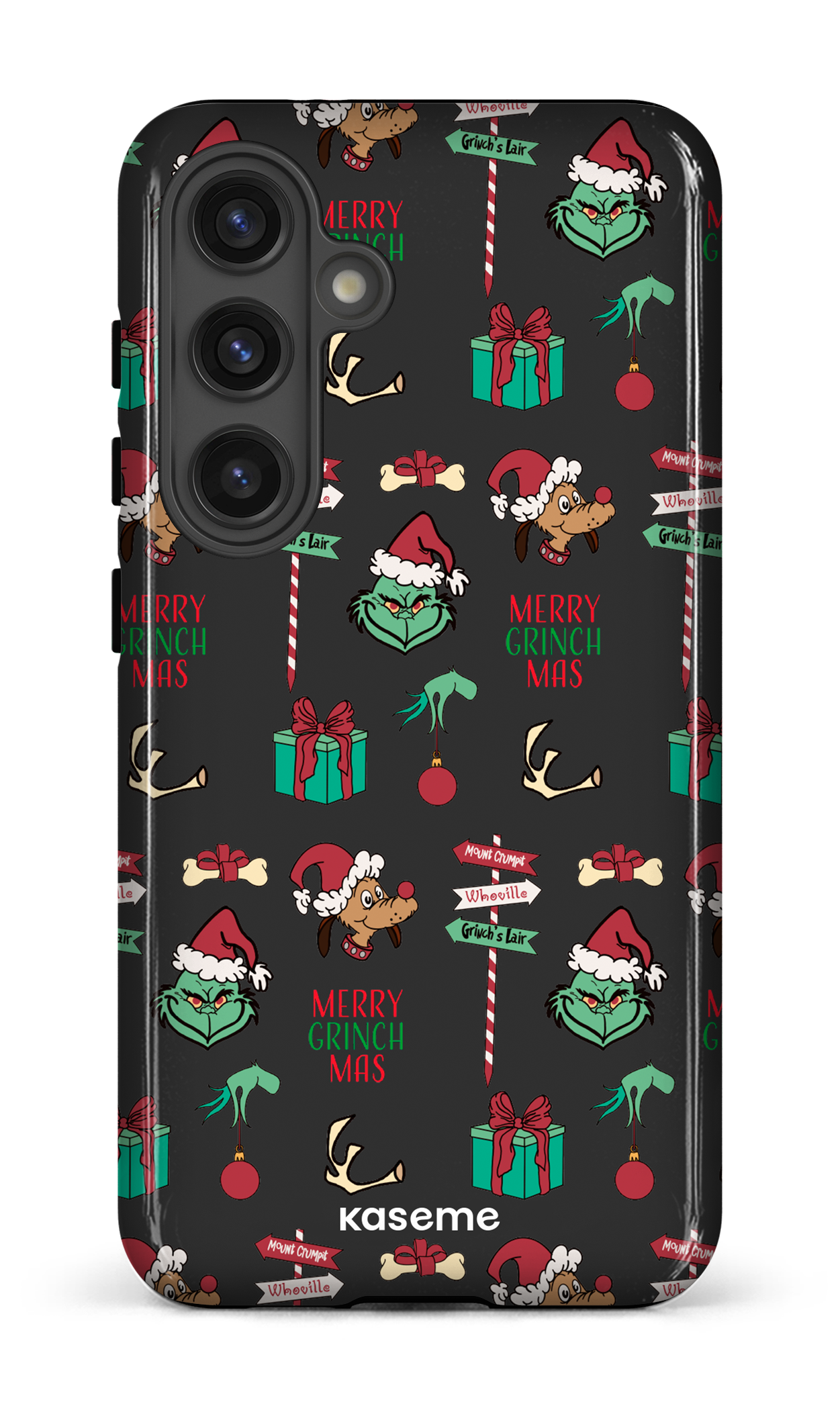 Galaxy S24 Tough (Gloss) Grinchmas black -