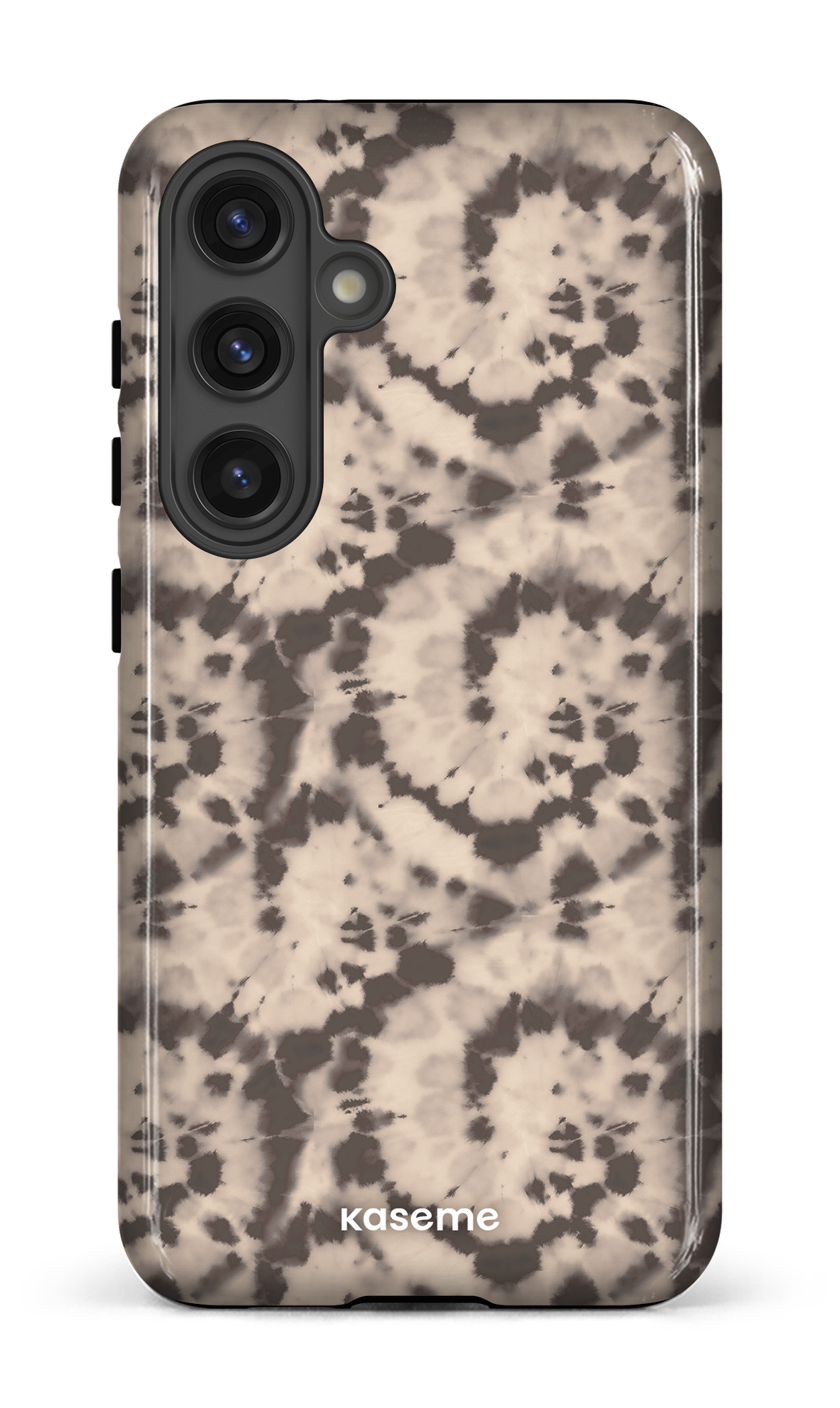 Galaxy S24 Tough (Gloss) Groovy Swirls Brown -