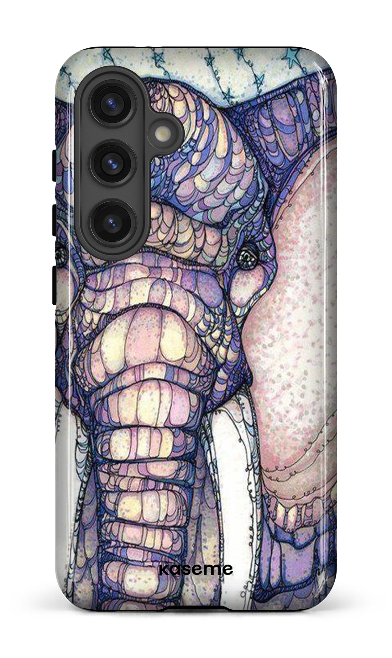 Galaxy S24 Tough (Gloss) Mosaic Elephant -