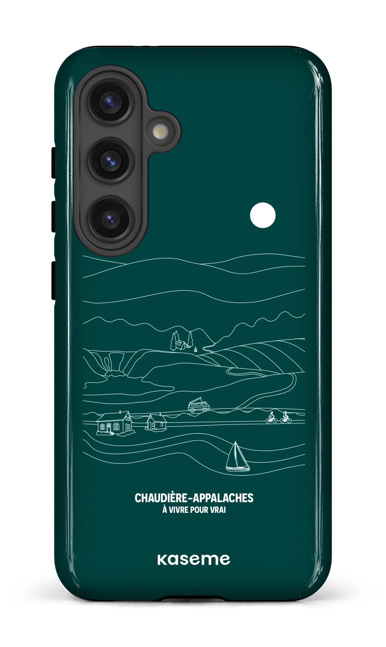 Galaxy S24 Tough (Gloss) Paysage Line Art par TCA -