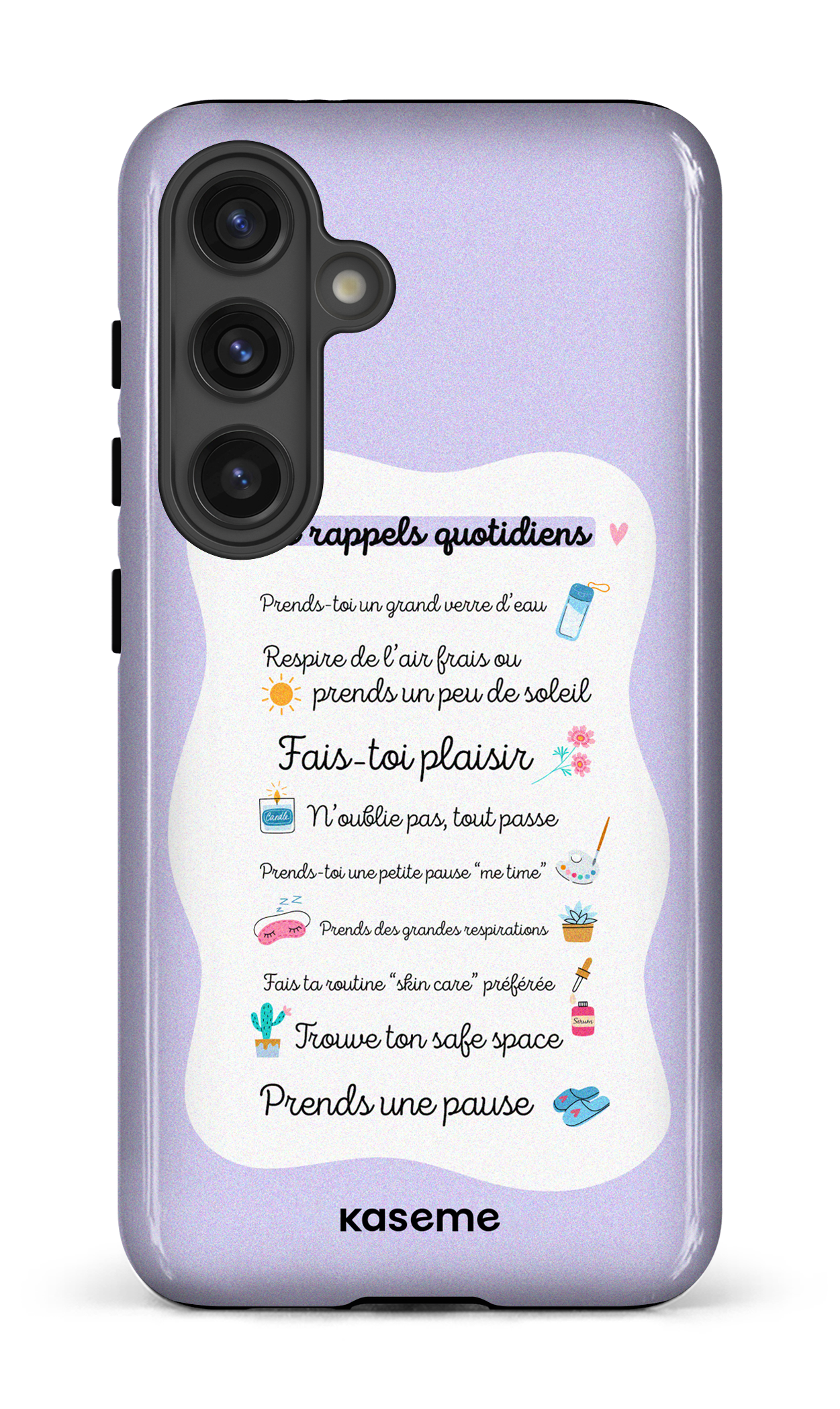 Galaxy S24 Tough (Gloss) Tes rappels quotidiens purple -